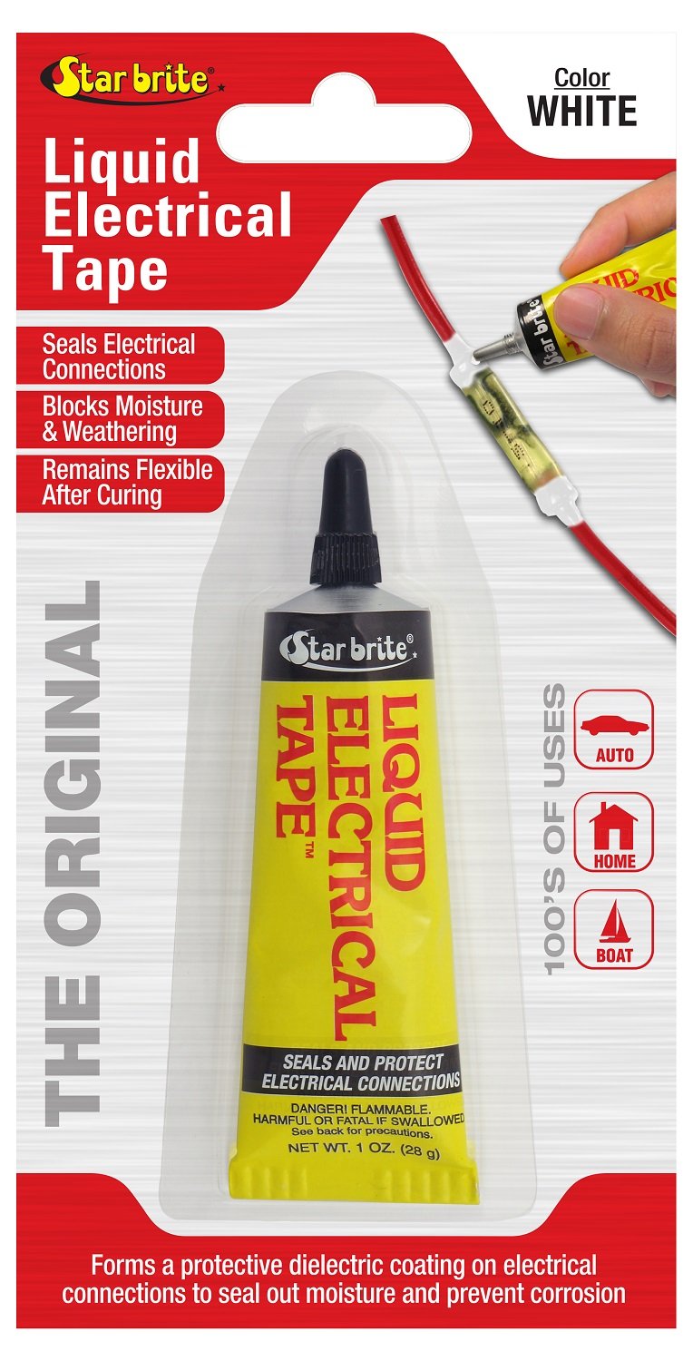 TAPE ELEC LIQUID WHT1 OZ (Pack of 1)