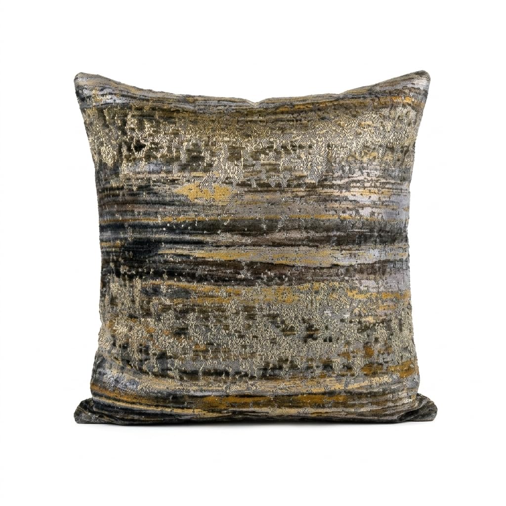 Plutus Icy Blue Wildflower Luxury Throw Pillow - Double sided  12 x 25″