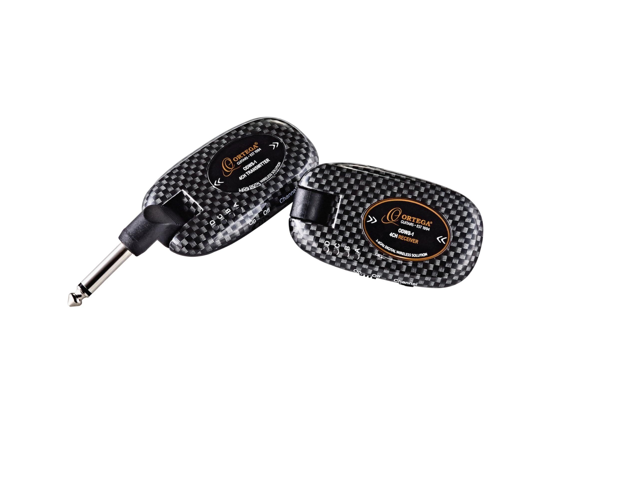 Complete Digital Wireless System for Acoustic & Electric Instruments - 2.4 GHz/ 4 Channel - Transmitter & Receiver - Carbon Design