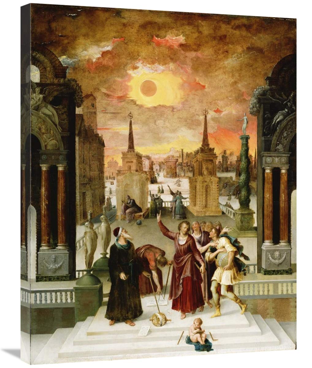 Dionysius the Areopagite Converting the Pagan Philosophers-Canvas Art-24x32”