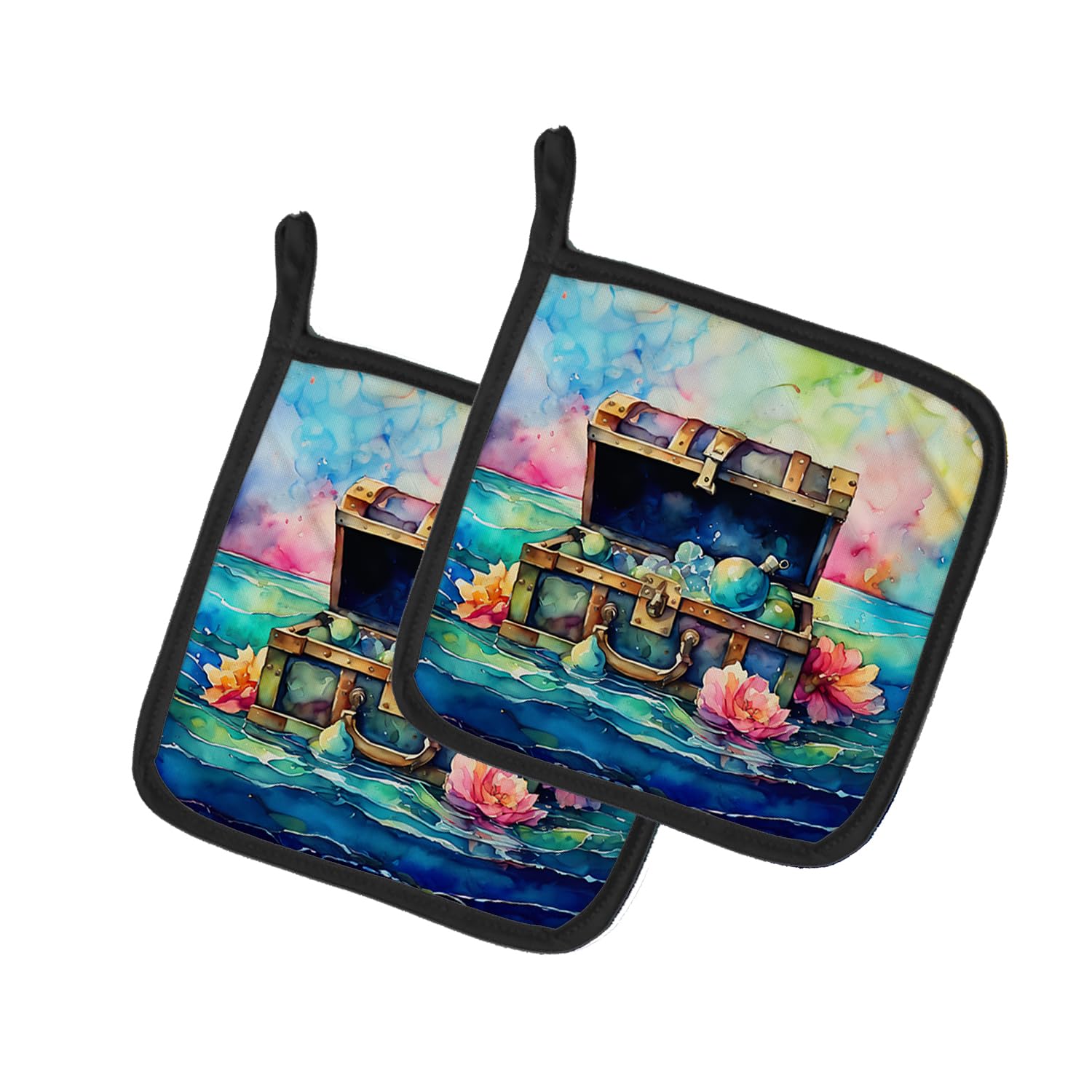 Treasure Chest Pair of Pot Holders