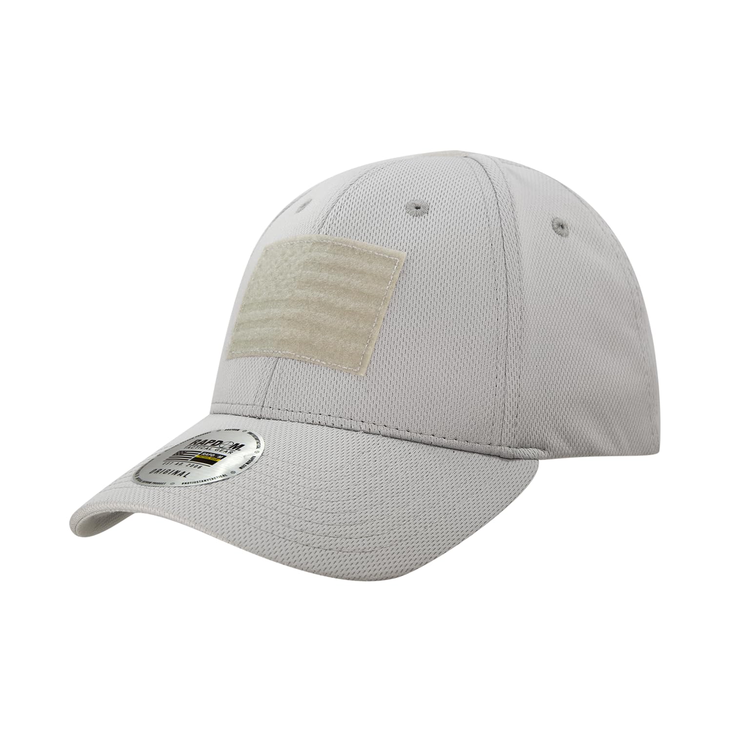 Embossed Patch Cap, USA, Grey