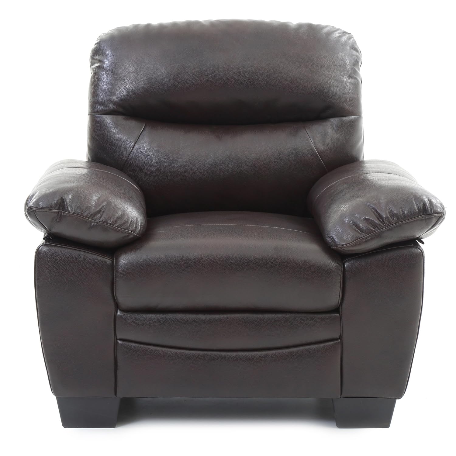 Marta Dark Brown Upholstered Accent Chair