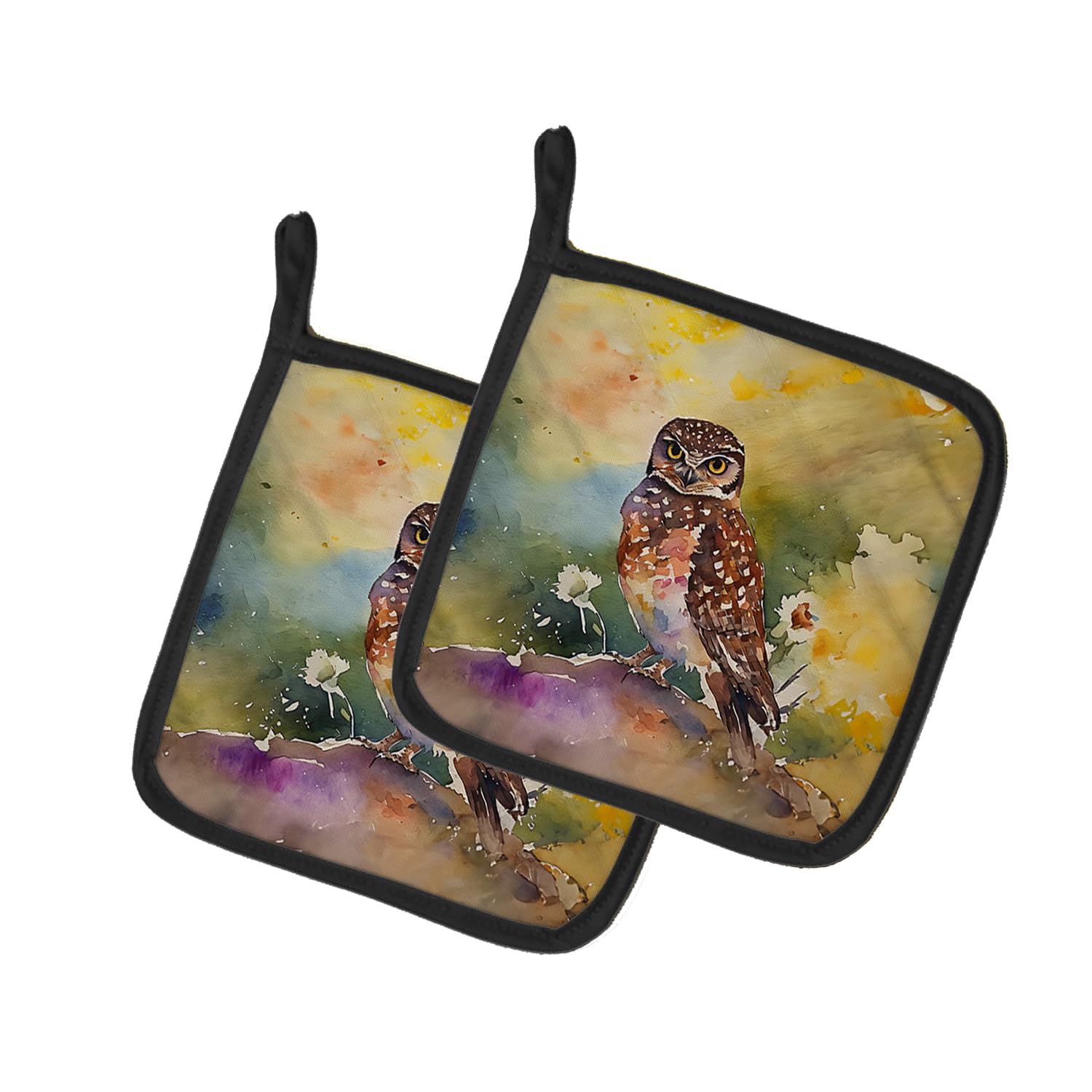 Burrowing Owl Pair of Pot Holders