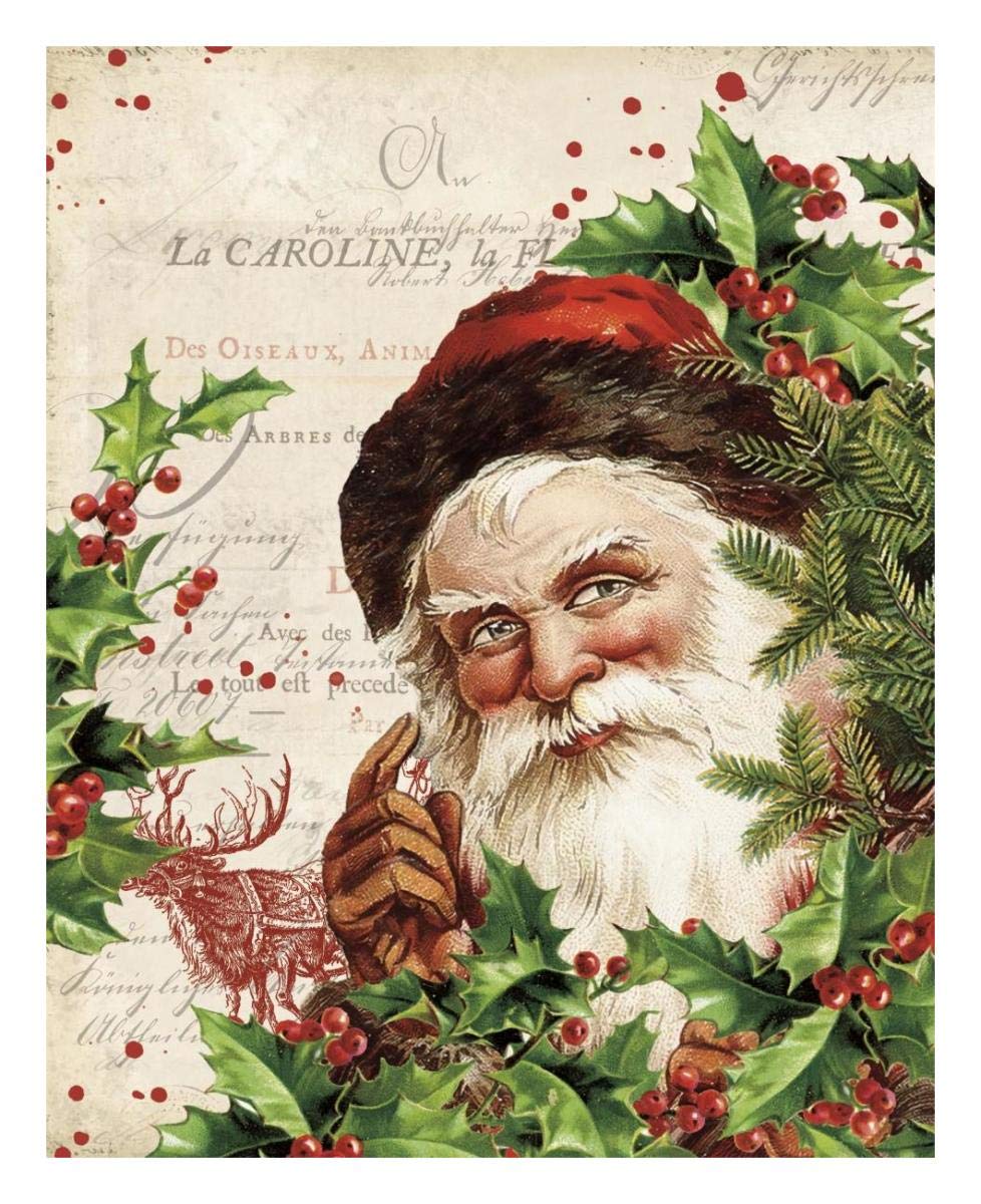 Vintage Holiday IV -Paper Art-22x26”