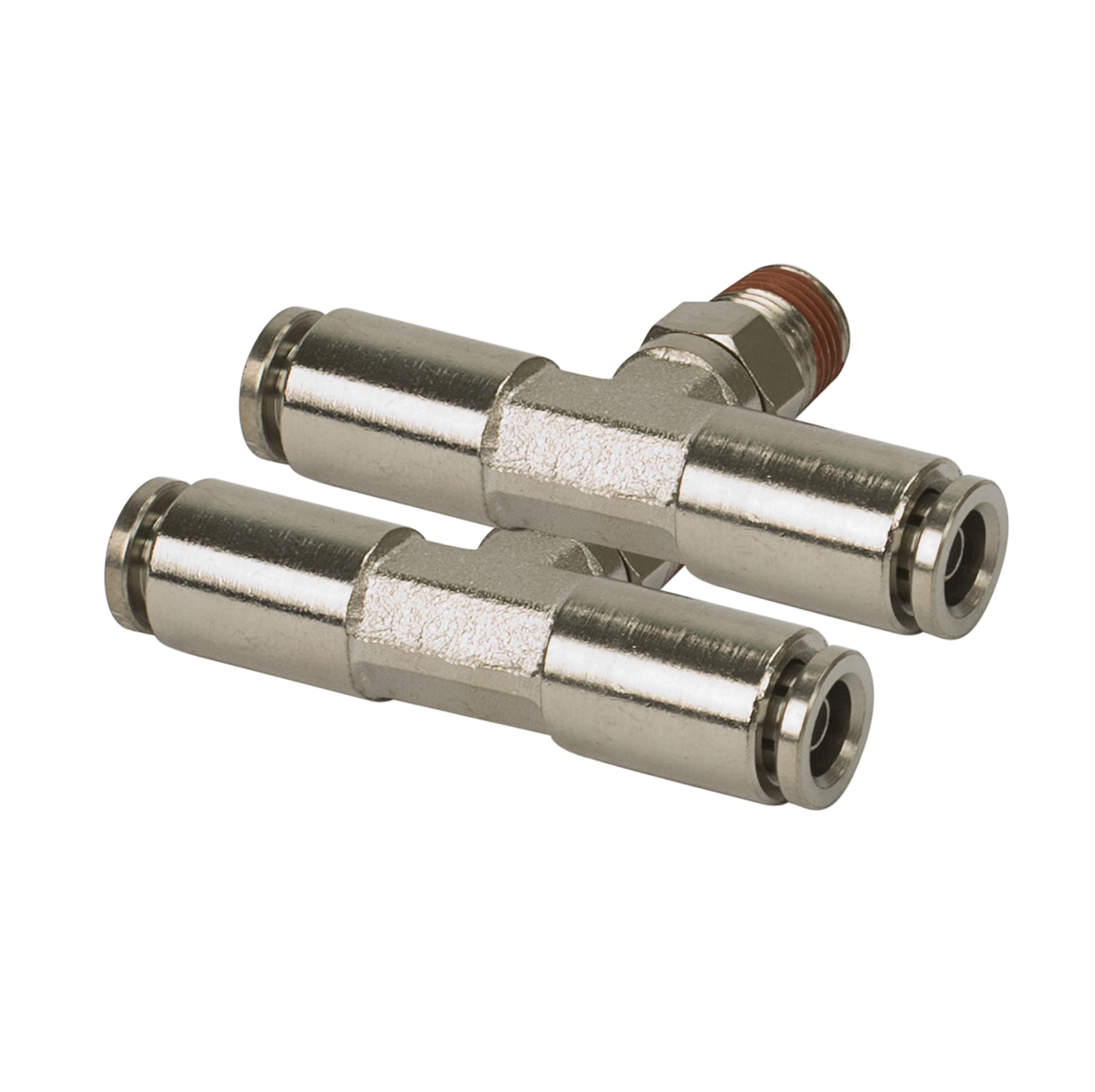 1/8 NPT(M) 1/4″ to 1/4″ Swivel T-Fitting (2 pcs) DOT Approved