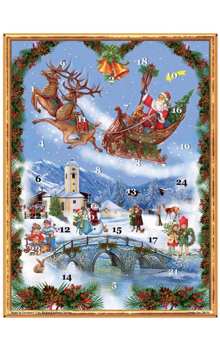 ADVENT-SANTAS SLEIGH  EACH