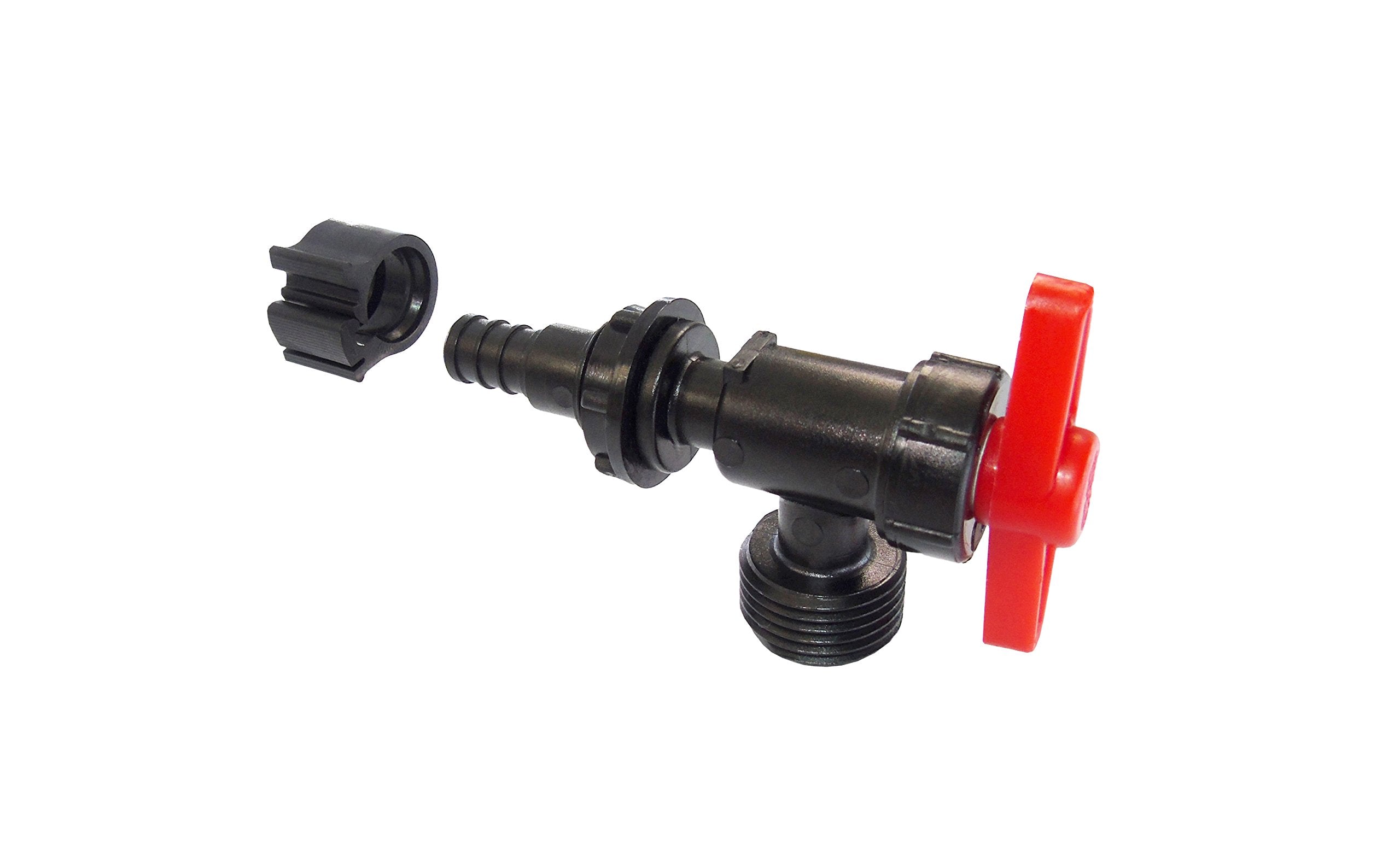 Pexlock 30895 Wash Valve, 1/2 X 3/4 Mgh, Red/Black