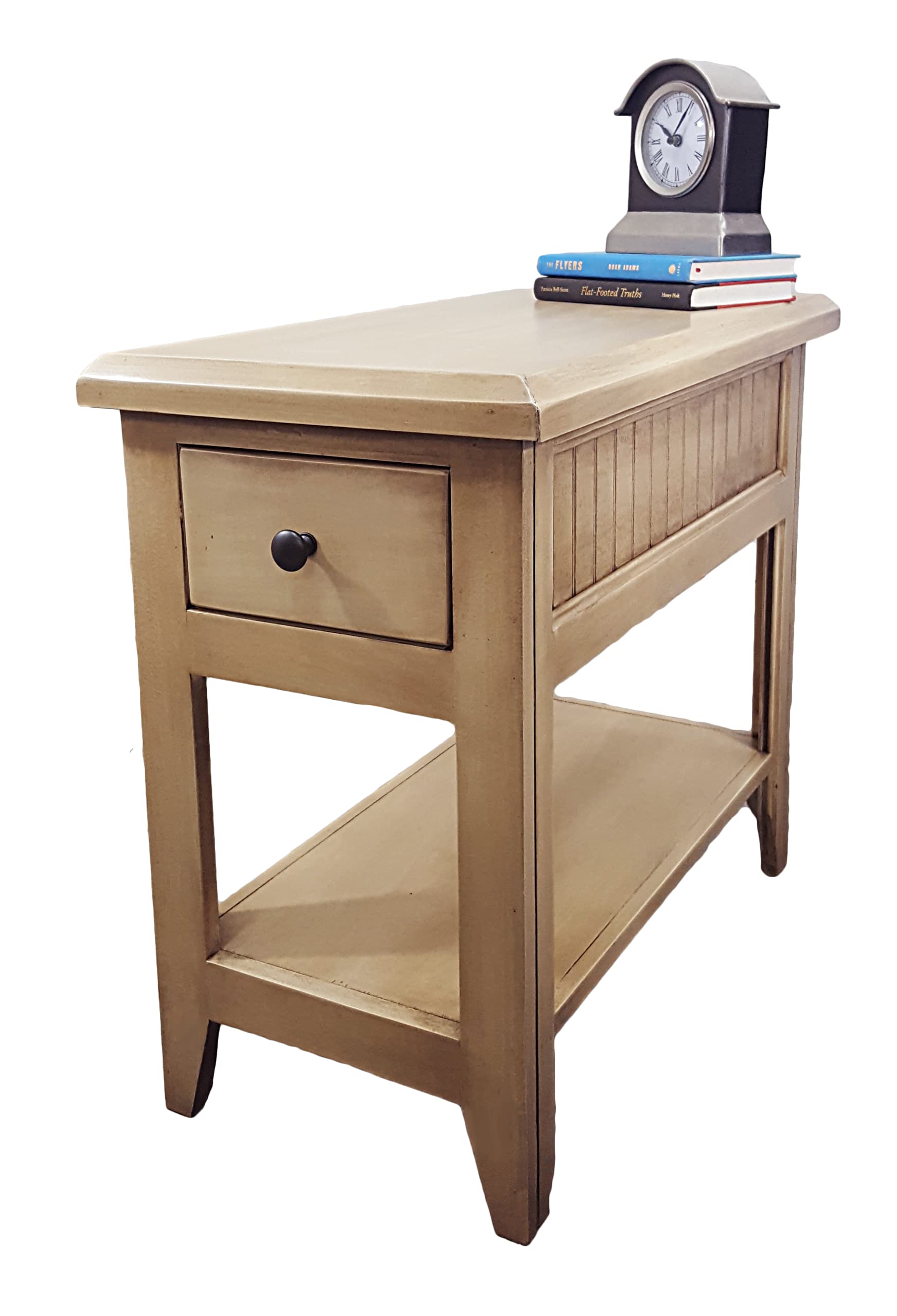 Poplar Chair Table in European Ivory