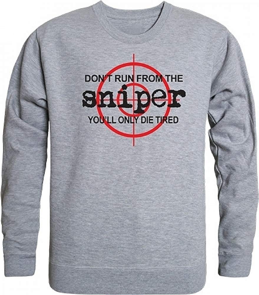 Graphic Crewneck, Sniper, H.Grey, XL