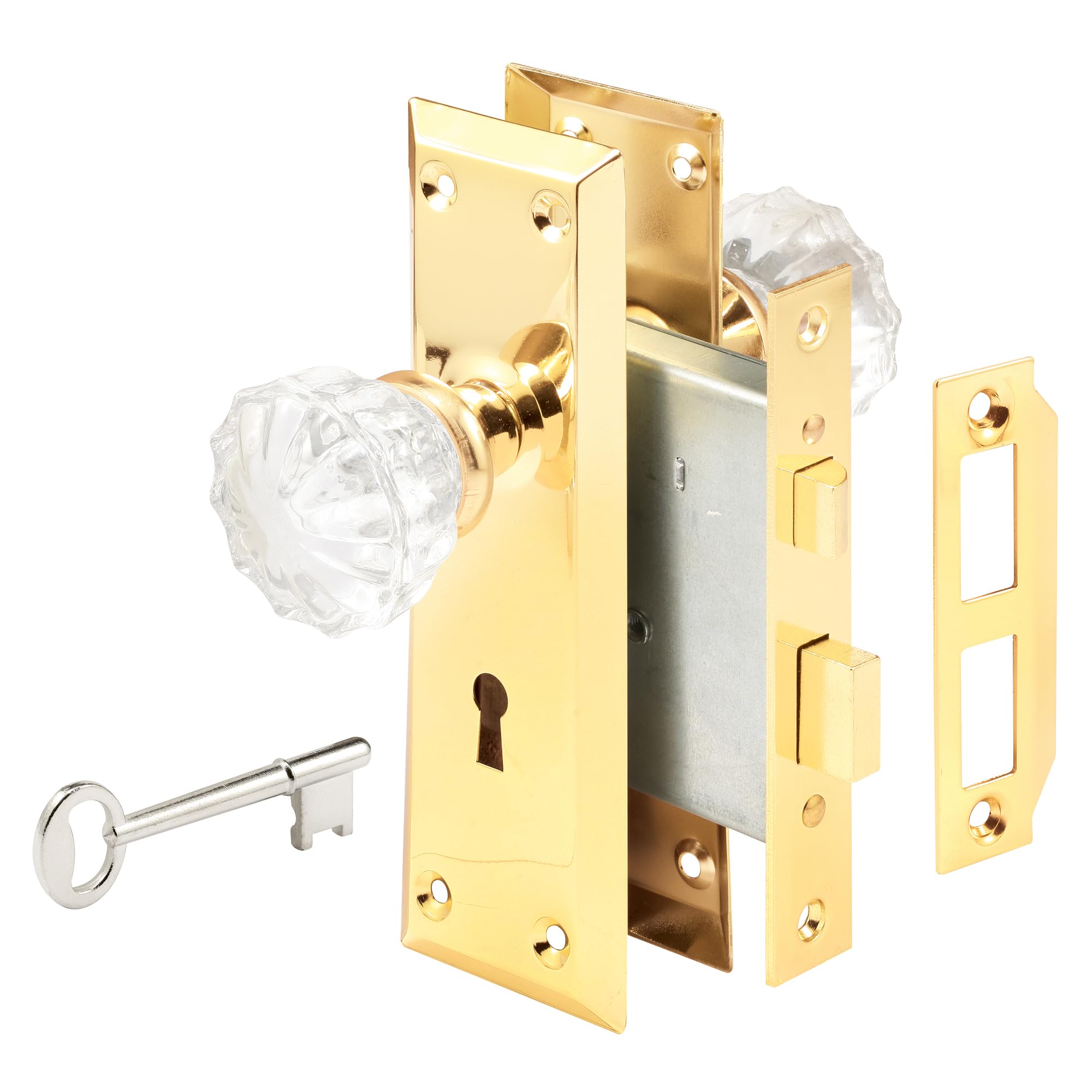 Prime-Line Deadbolt and Passage Door Knob 1.75 in., (Pack of 1)