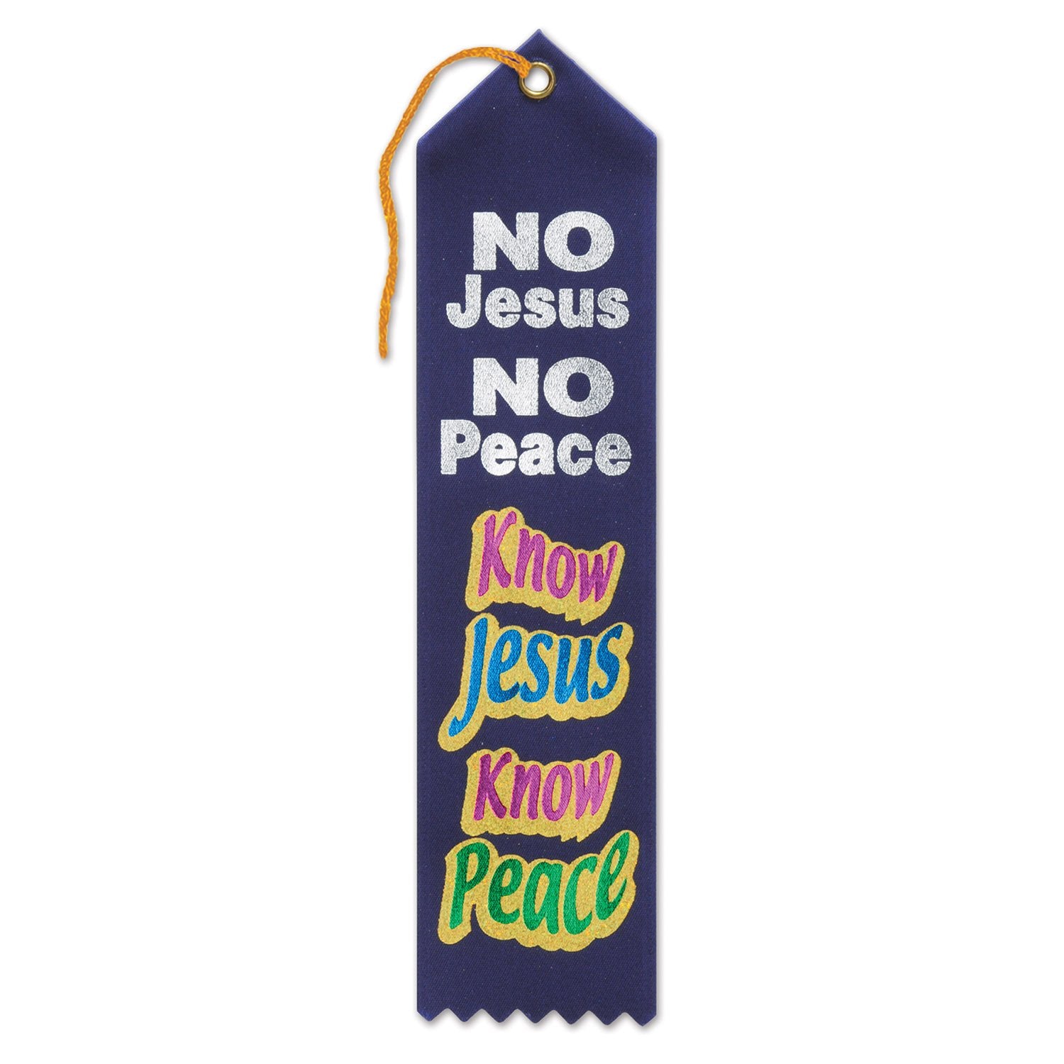 Know Jesus Know Peace Ribbon (Pack of 6)