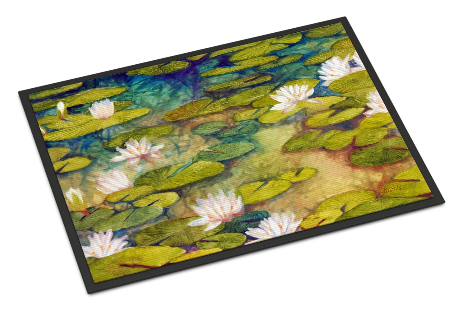Waterlillies by Ferris Hotard Indoor or Outdoor Mat 18x27