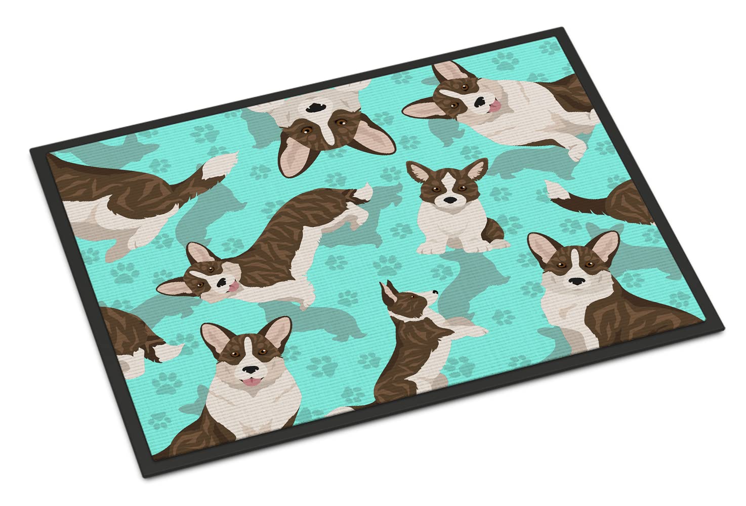Carolines Treasures Brindle Cardigan Corgi Indoor or Outdoor Mat 24x36