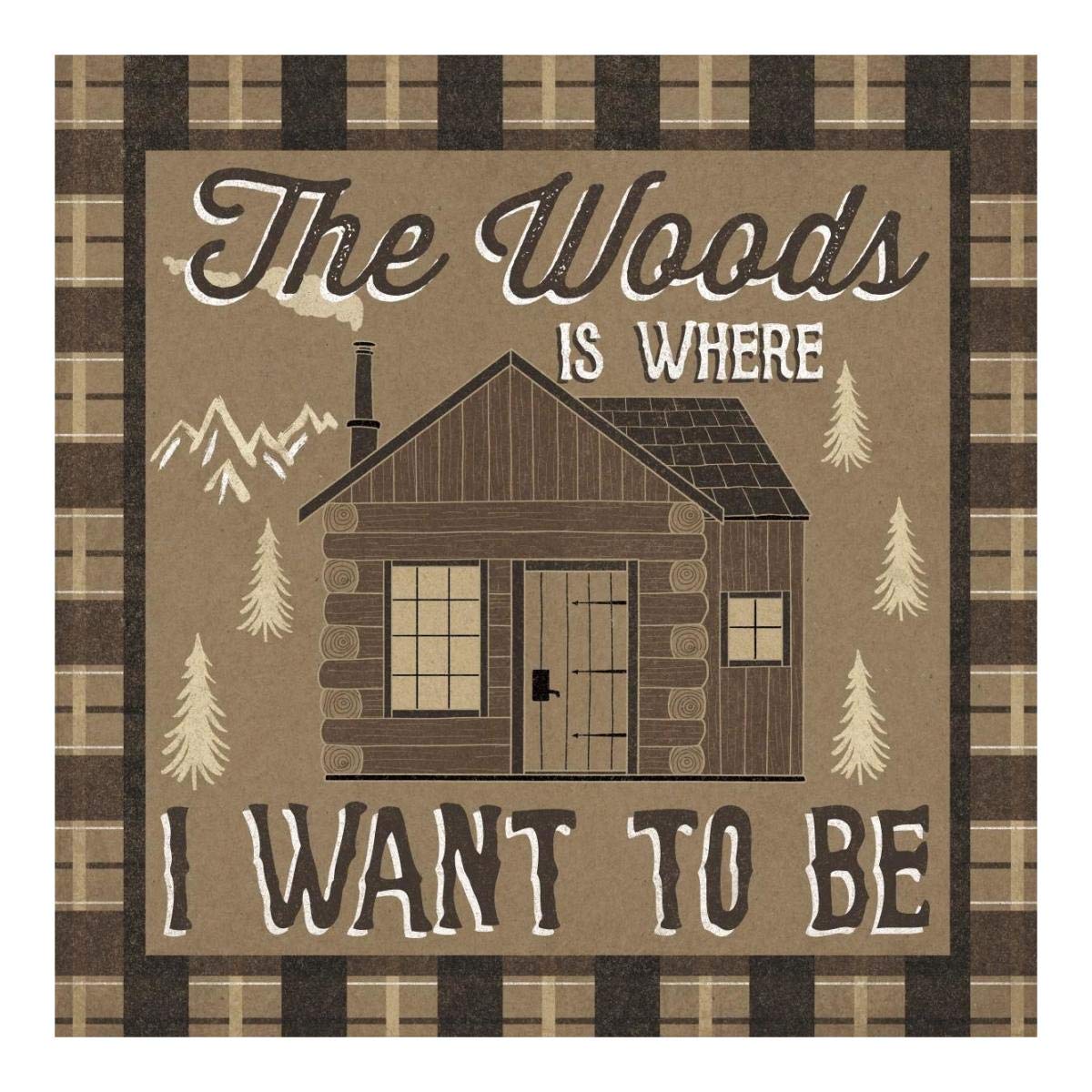 The Great Outdoors IV -Paper Art-20x20”