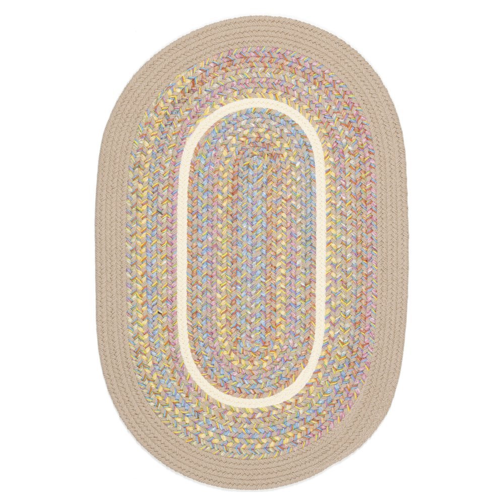 Rhody Rug KI03R120X120 Braided Area Rugs, SandBeige, 10 x 10