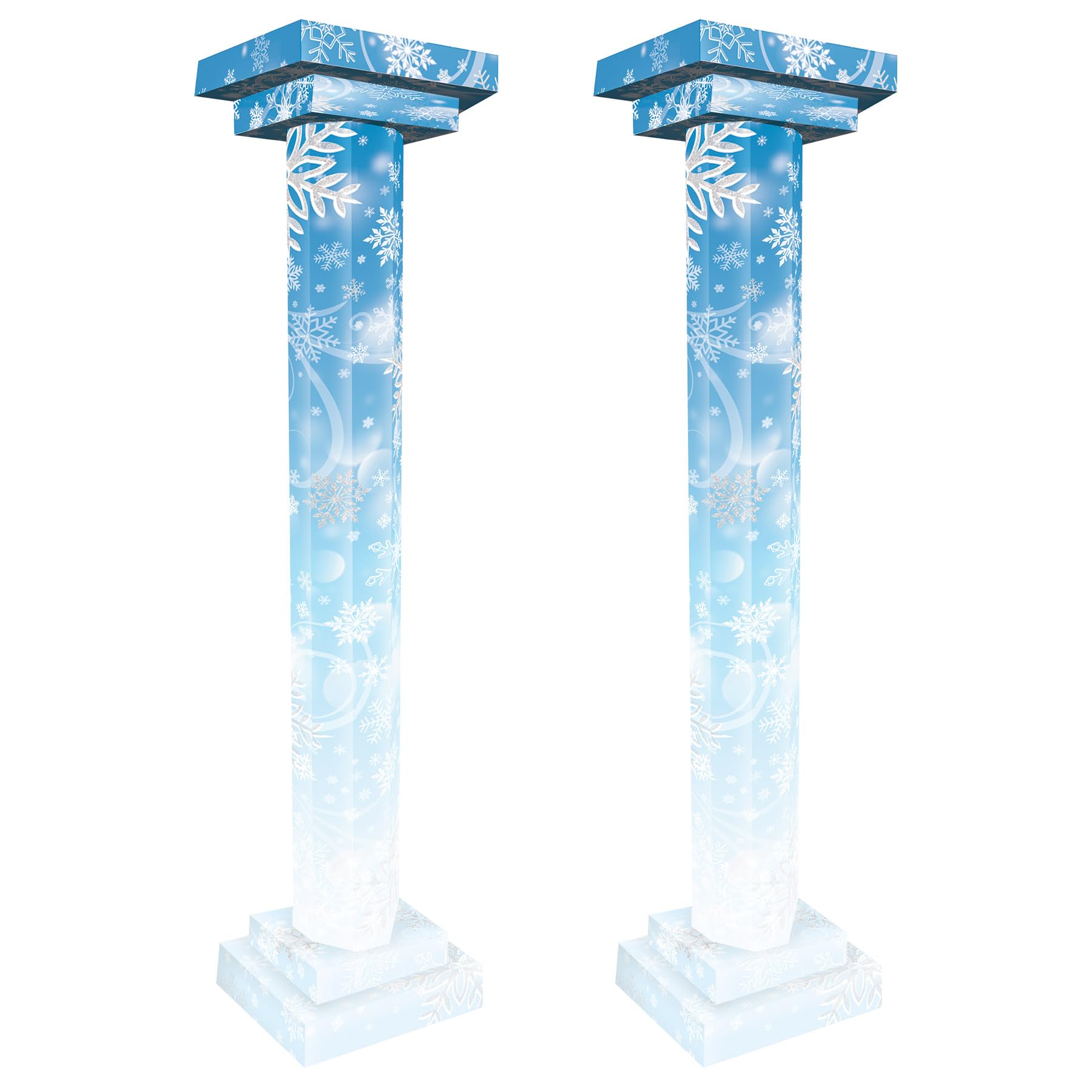 Casafoyer Winter Wonderland 3-D Tall Column Props assembly required Pack of 1 | (2 Units)