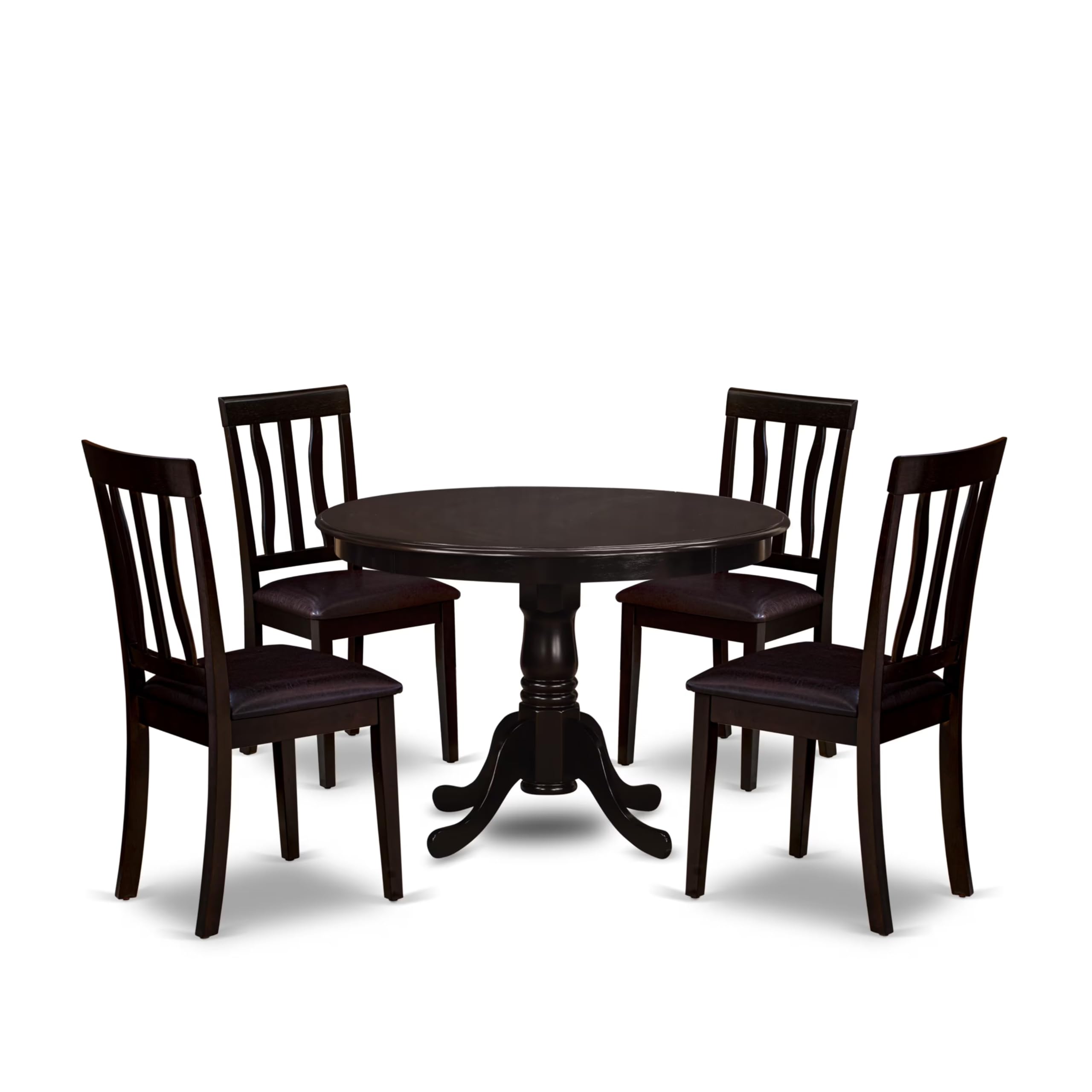 5  Pc  small  Kitchen  Table  and  Chairs  set--small  Kitchen  Table  and  4  dinette  Chairs.