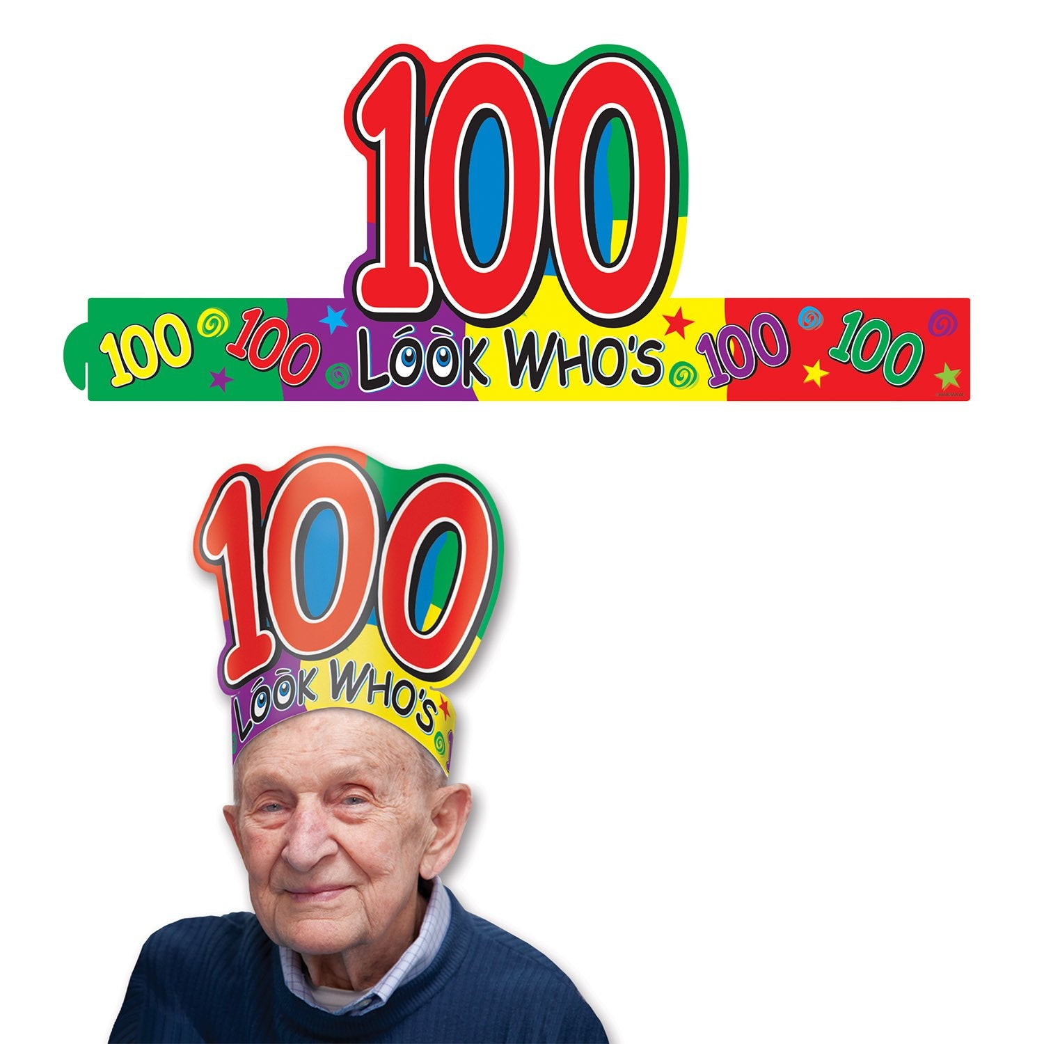 Look Whos  100  Headband
