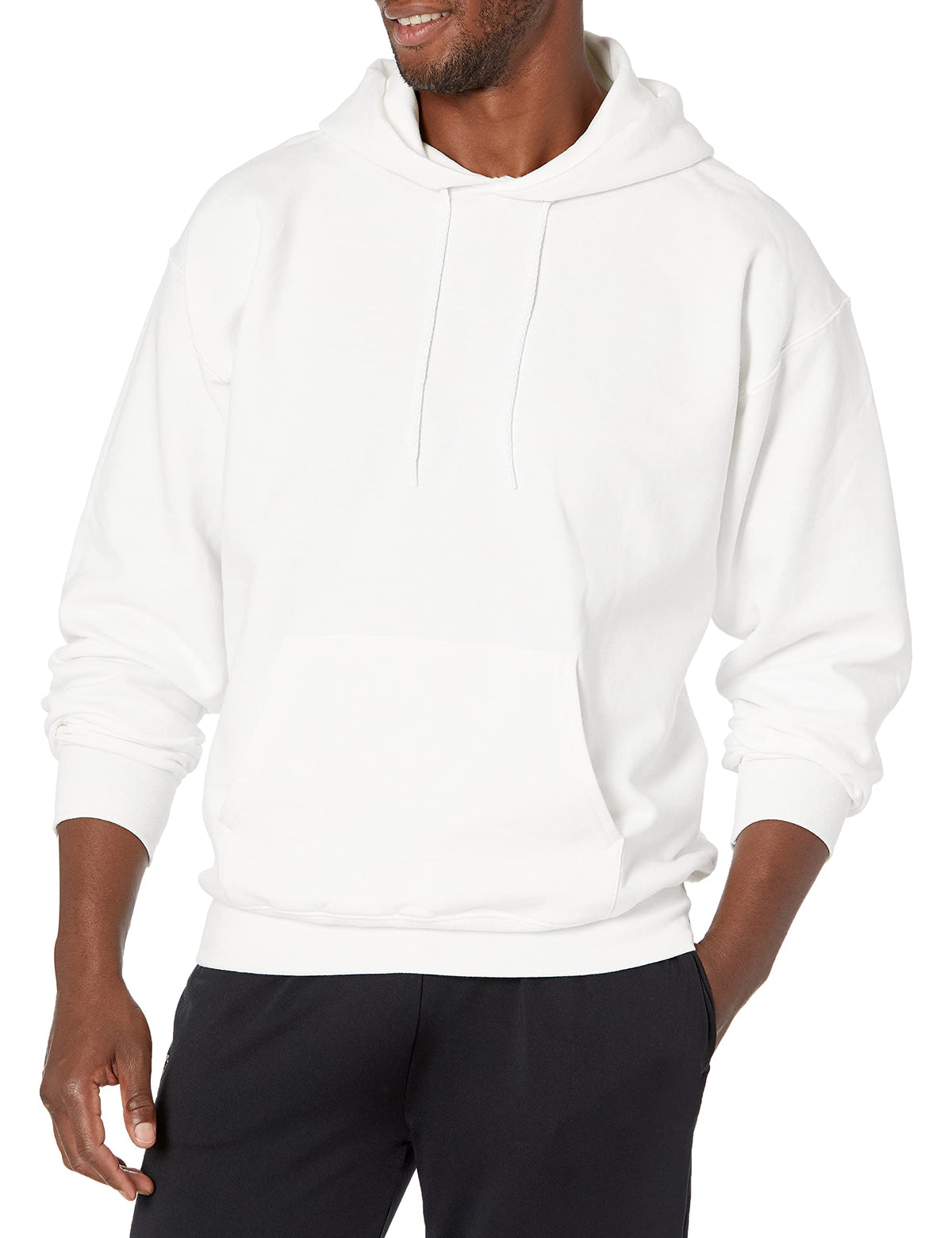 Hanes Men'S Ultimate Cotton Heavyweight Pullover Hoodie Sweatshirt, White, Medium