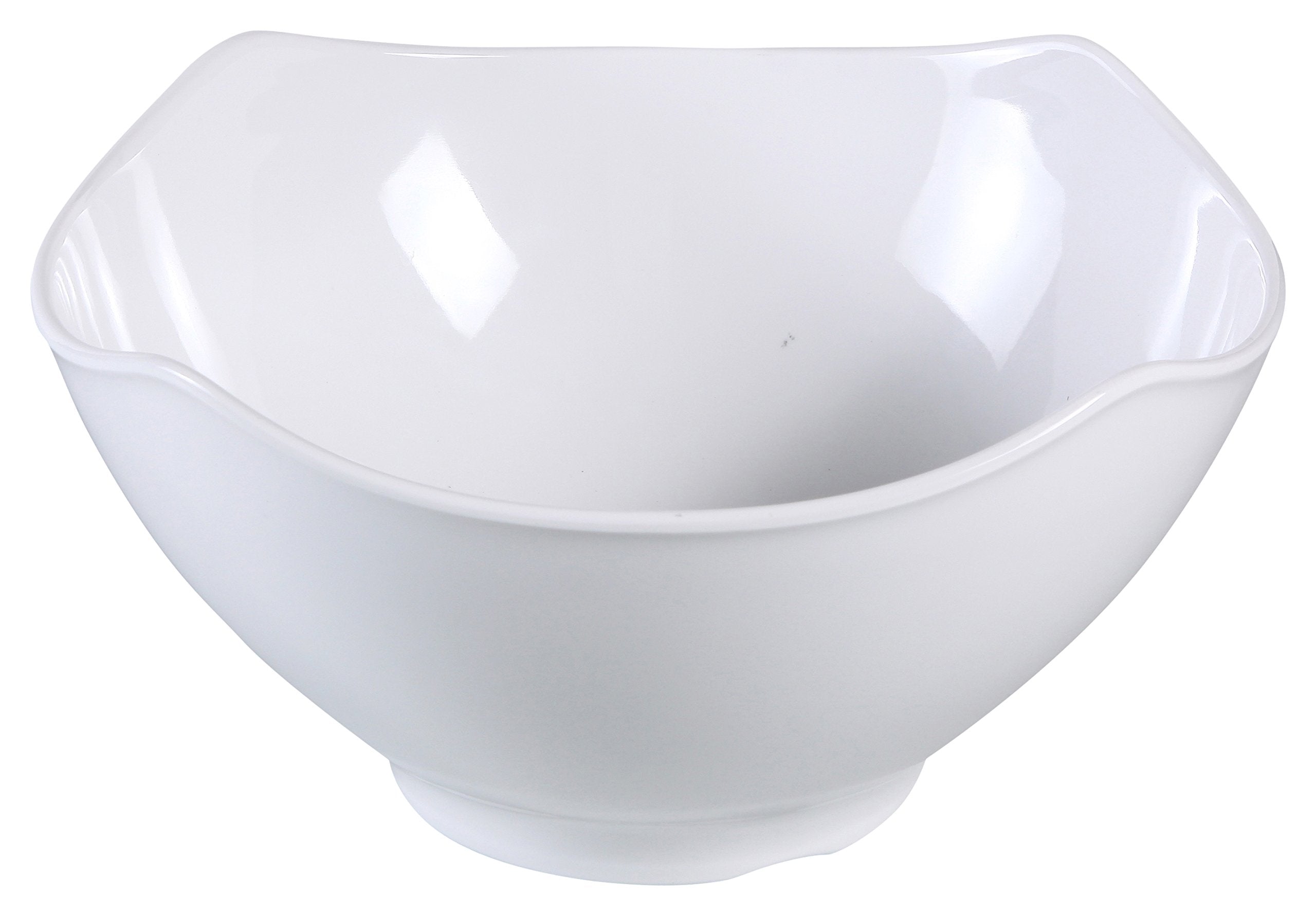 Yanco Md-337 Milando Square Bowl, 30 Oz Capacity, 7 Length, 7 Width, 3.5 Height, Melamine, White Color, Pack Of 24