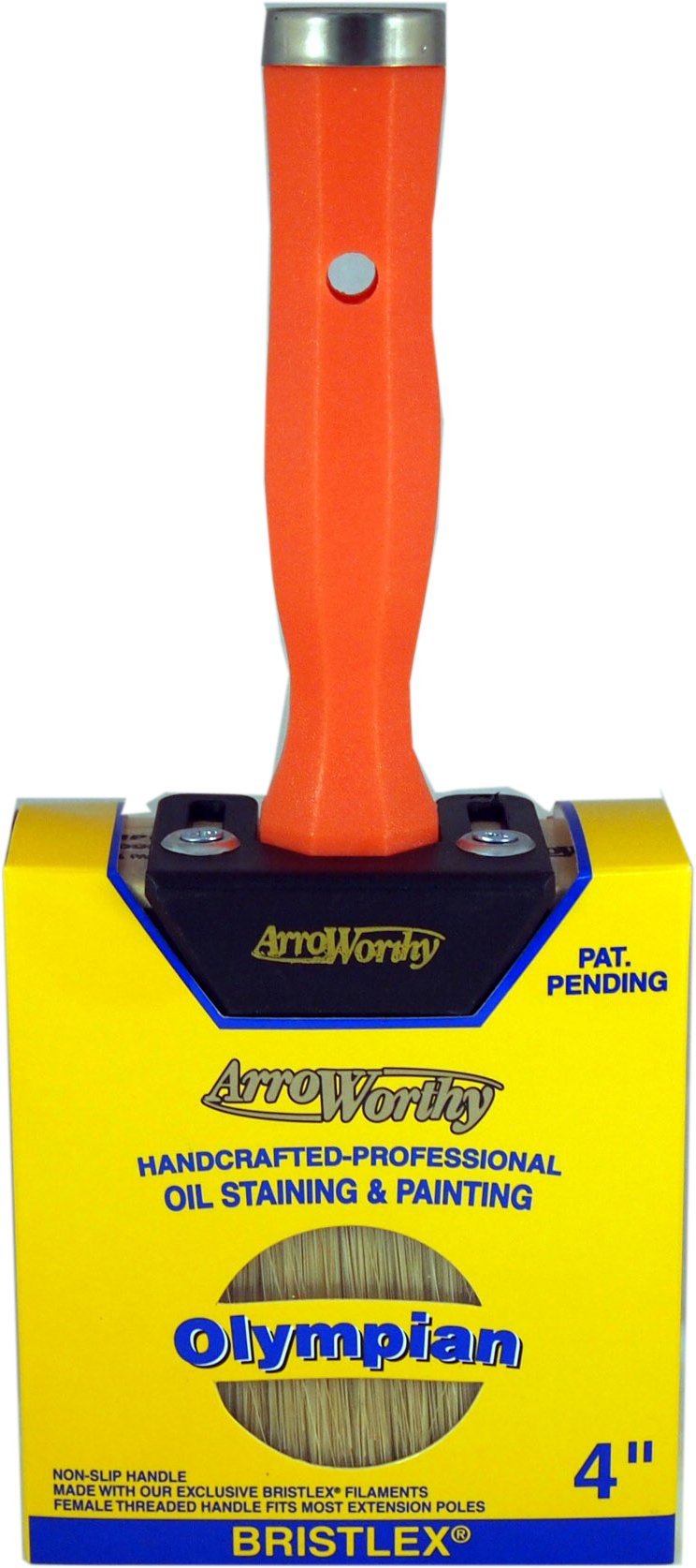 Arroworthy 30250 4-Inch Professional Polyester Olympian Oil Staining And Painting Brush