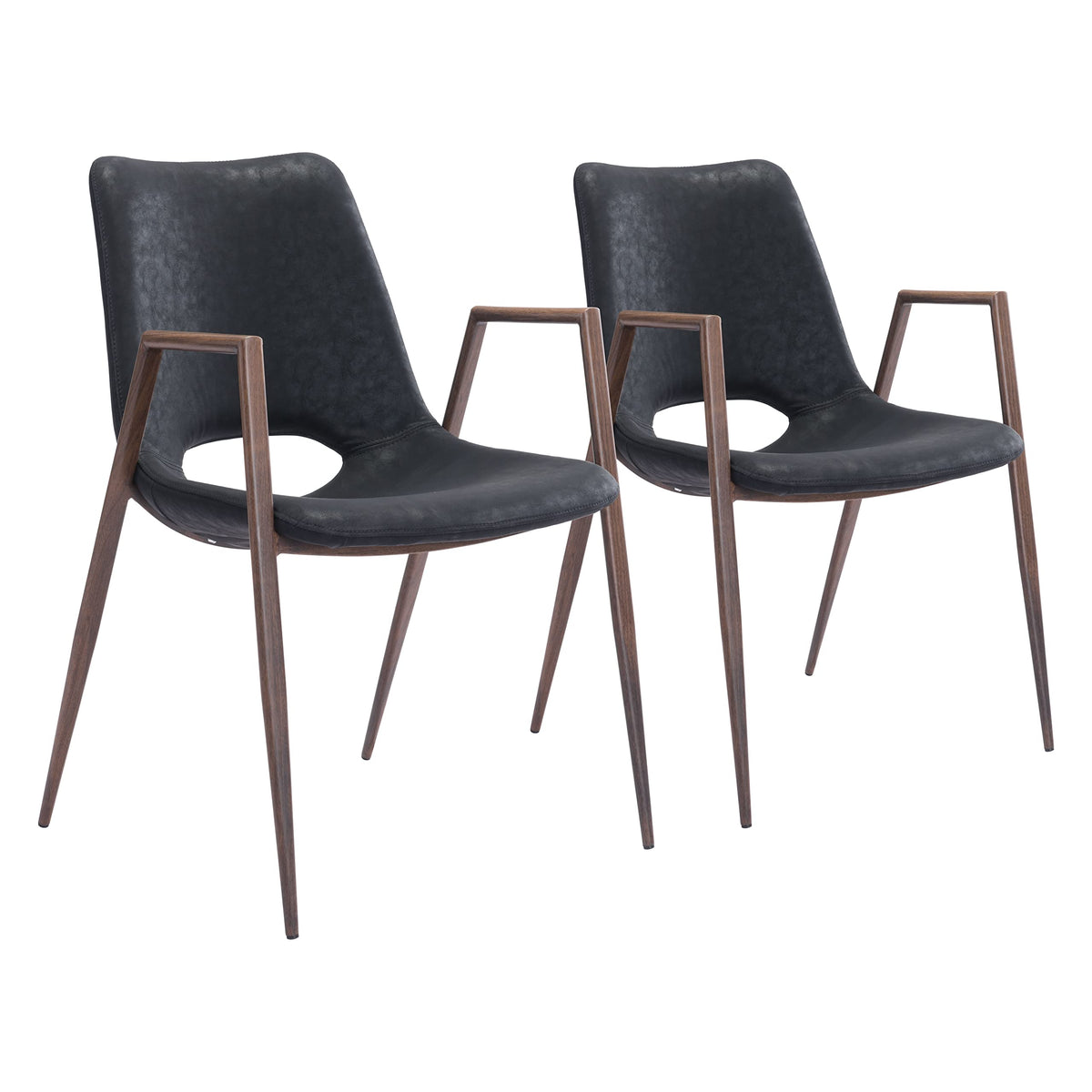 Zuo Desi Dining Chair (Set Of 2) Black