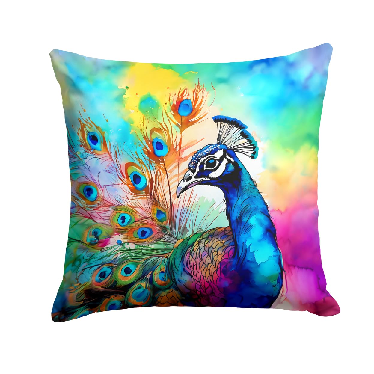 Hippie Animal Peacock Throw Pillow