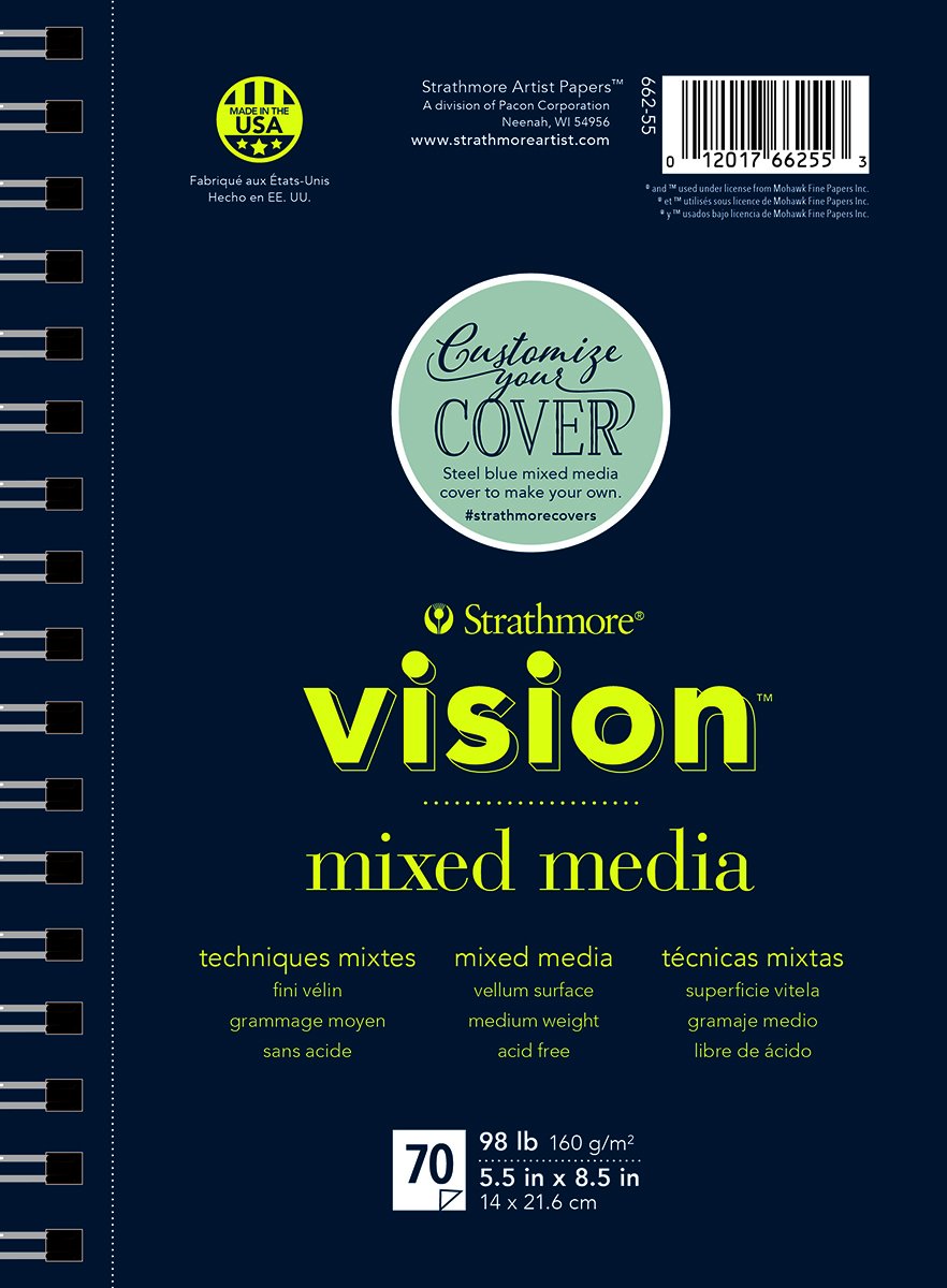 Strathmore Vision Vellum Mixed Media Pad 7X10-98Lb, 70 Sheets -62662570