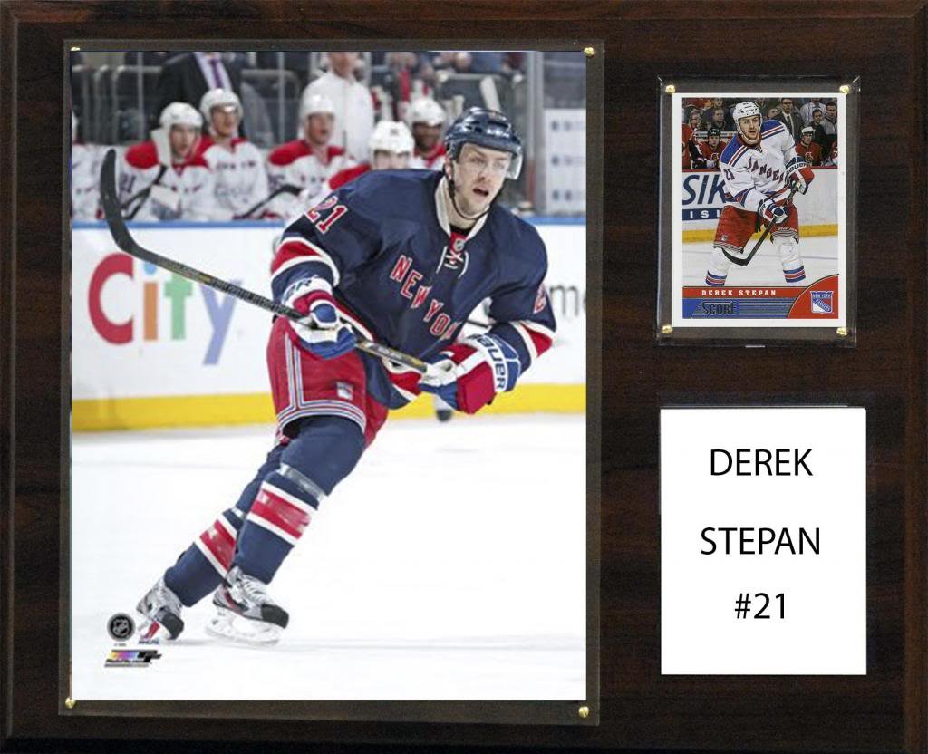 NHL 12x15″ Derek Stepan New York Rangers Player Plaque
