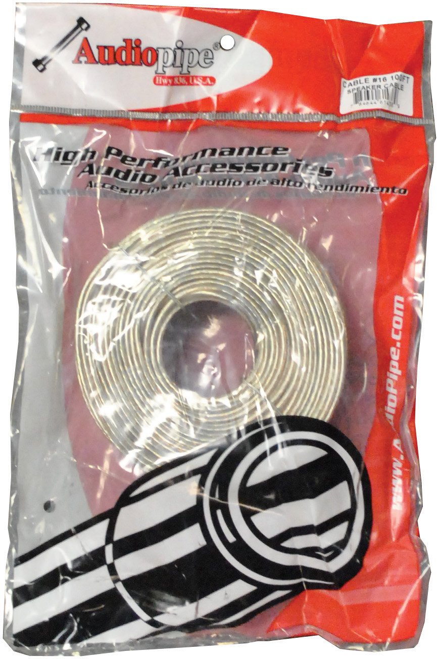 Audiopipe 16GA 100 Clear Speaker Wire