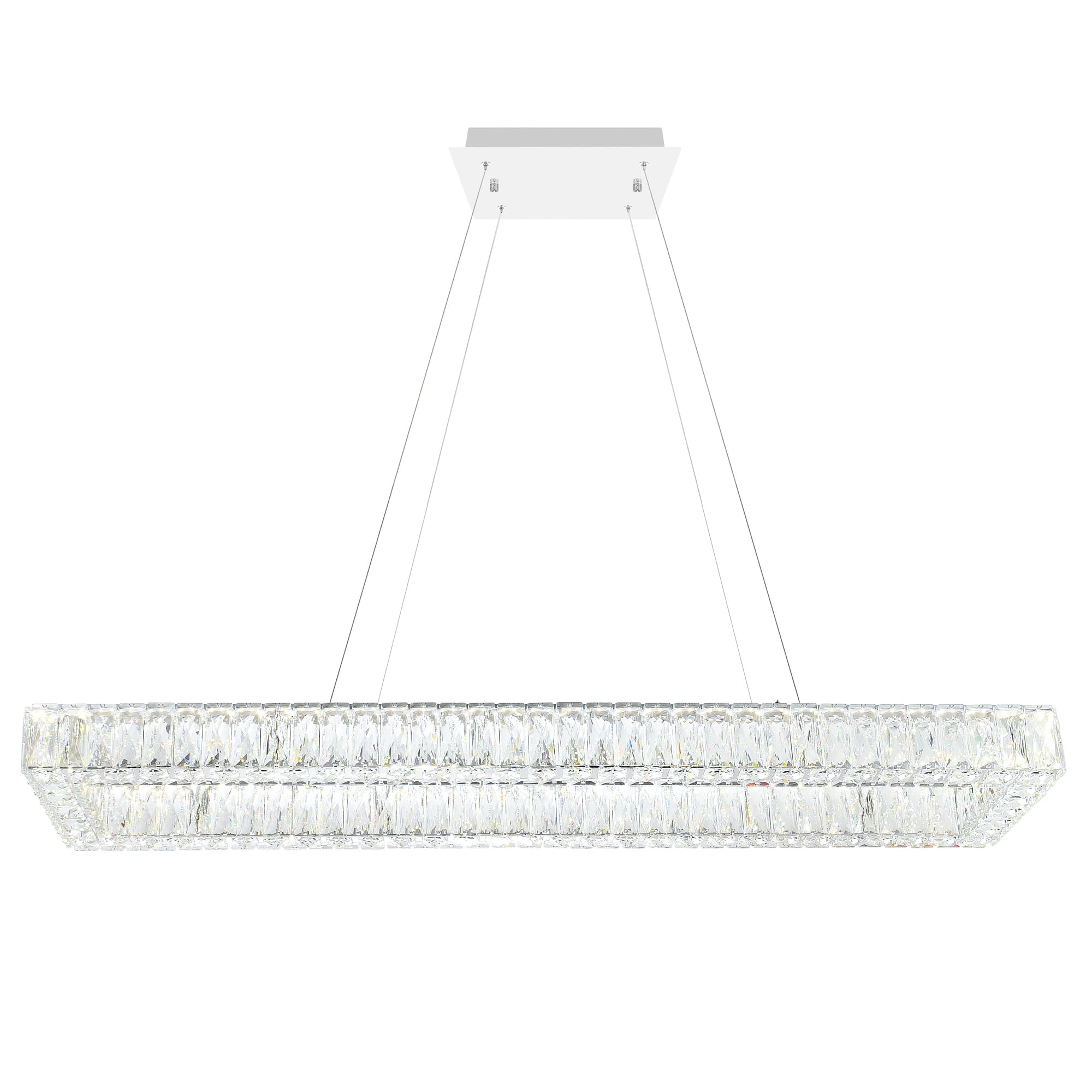 LED Chandelier with Chrome Finish