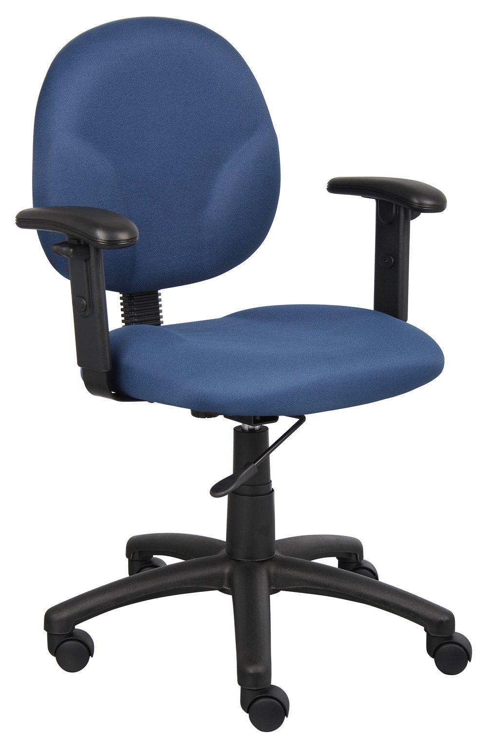 Boss Diamond Task Chair In Black W/ Adjustable Arms