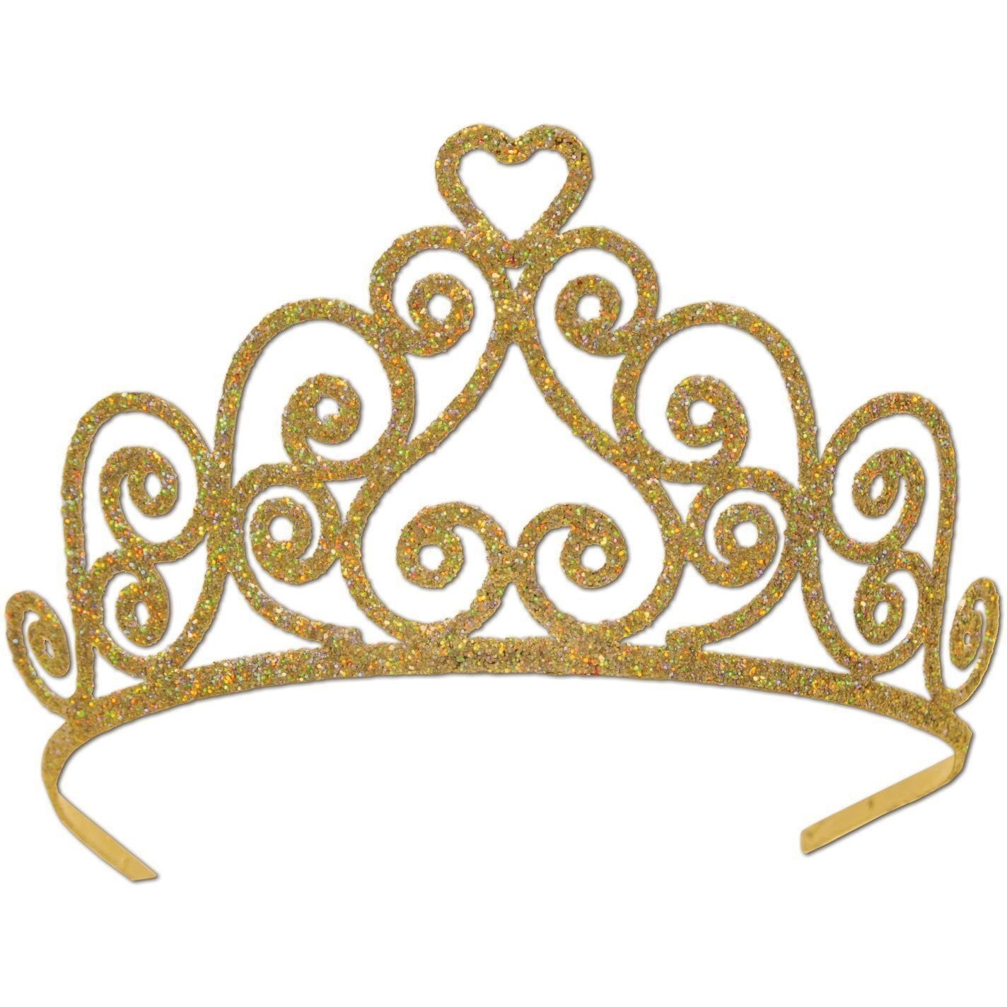 Glittered Metal Tiara