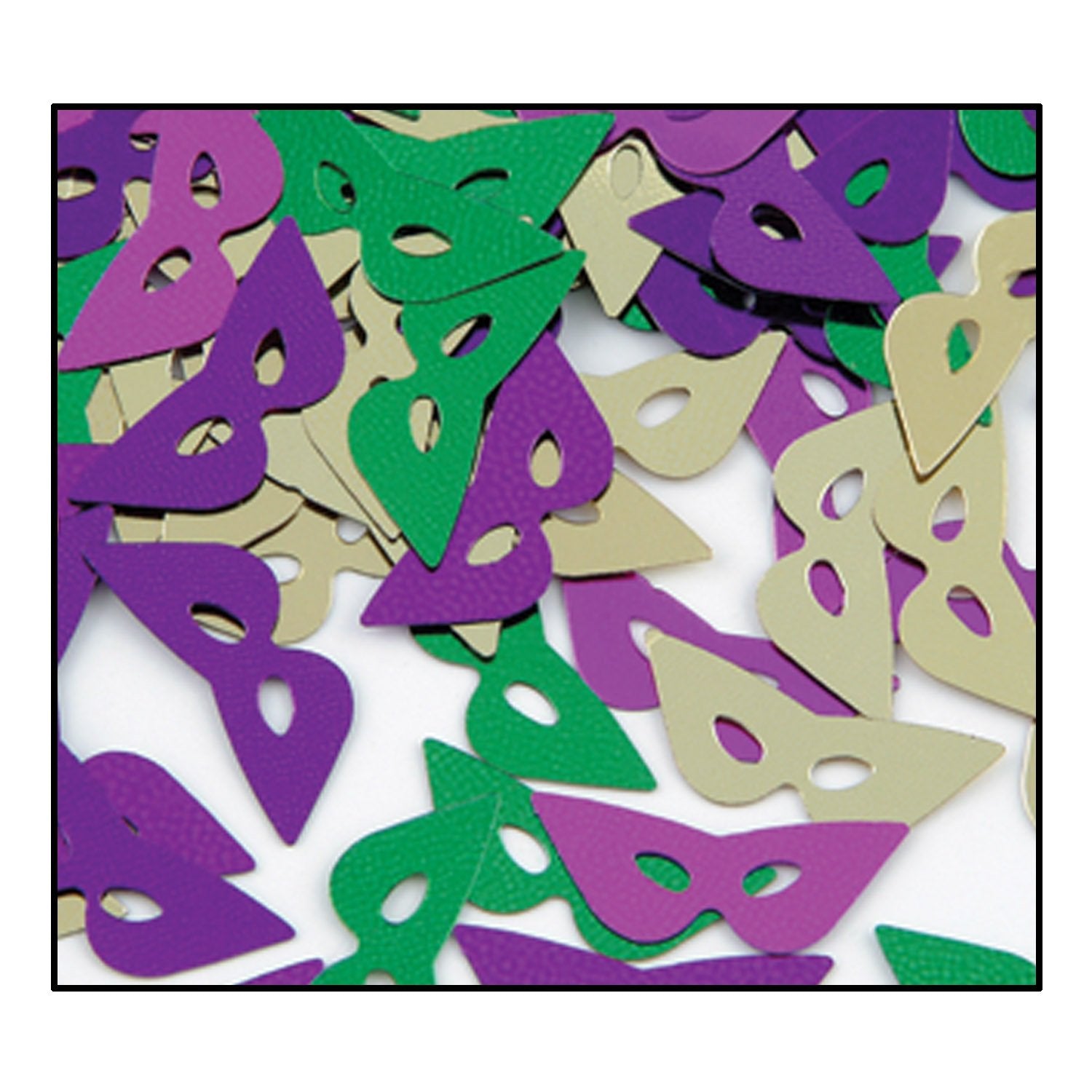 Fanci-Fetti Mardi Gras Masks (Pack of 12)