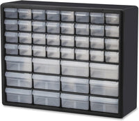 Akro Mils 10744 44-Drawer Hardware and Craft Cabinet, Red and Gray ...