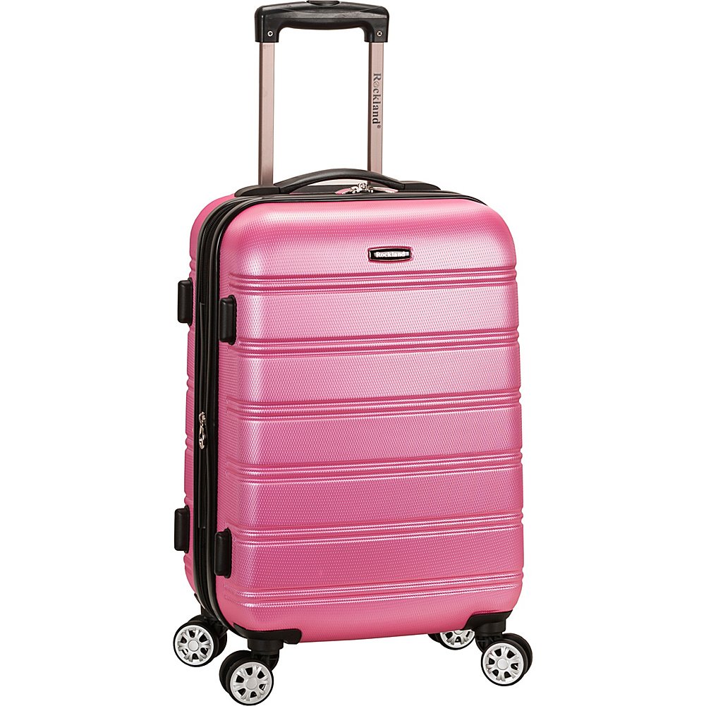 MELBOURNE 20 Inch  EXPANDABLE ABS CARRY ON - PINK