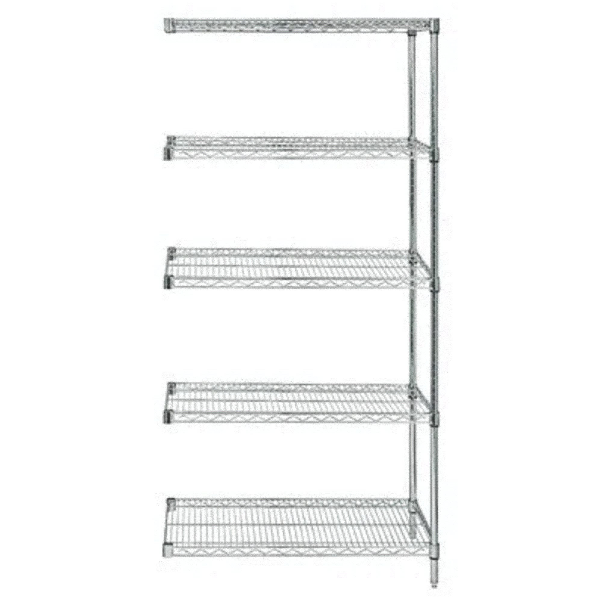 Wire 5 Shelf ADD-ON KIT Chrome 54in