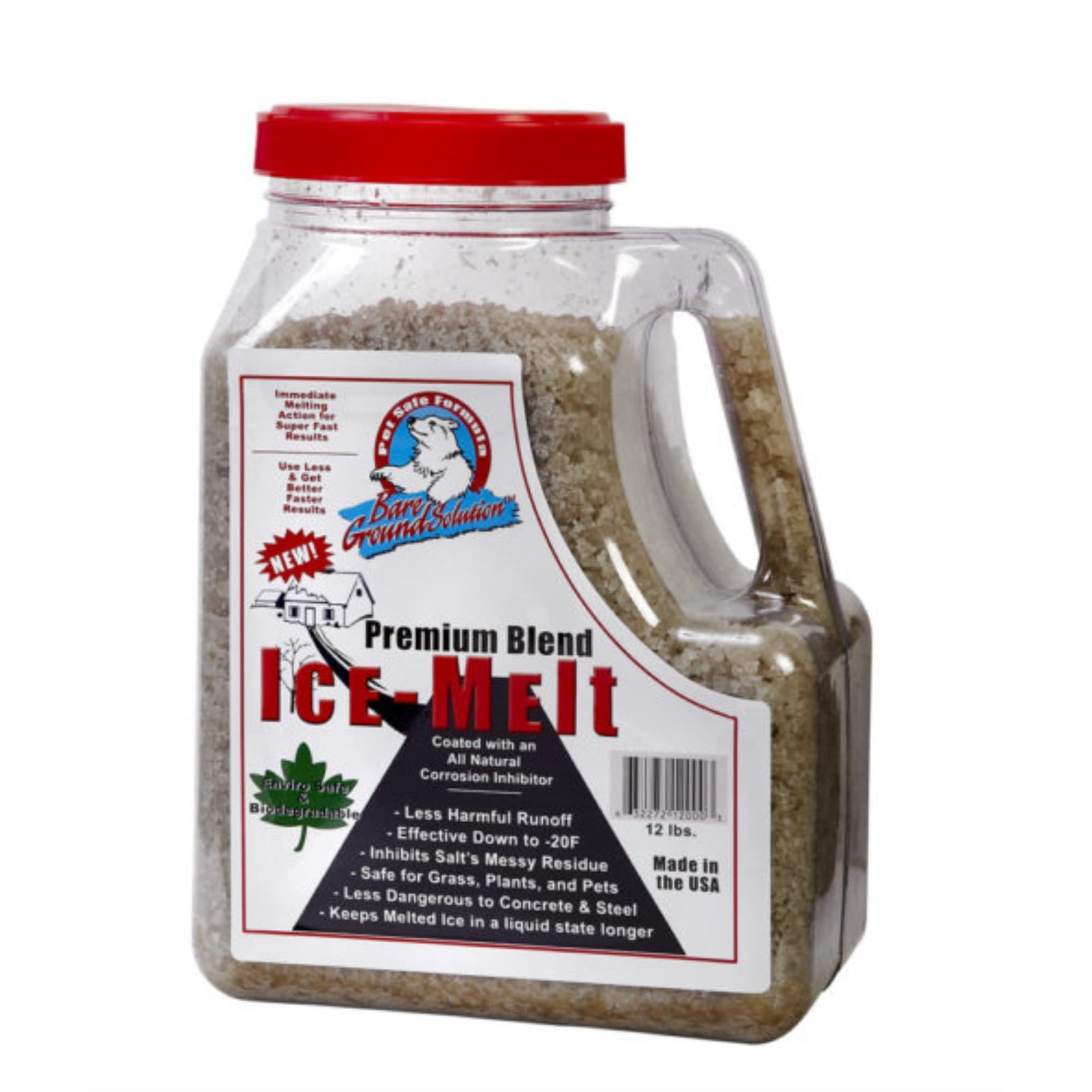 12lb Jug Bare Ground Coated Granular Ice Melt