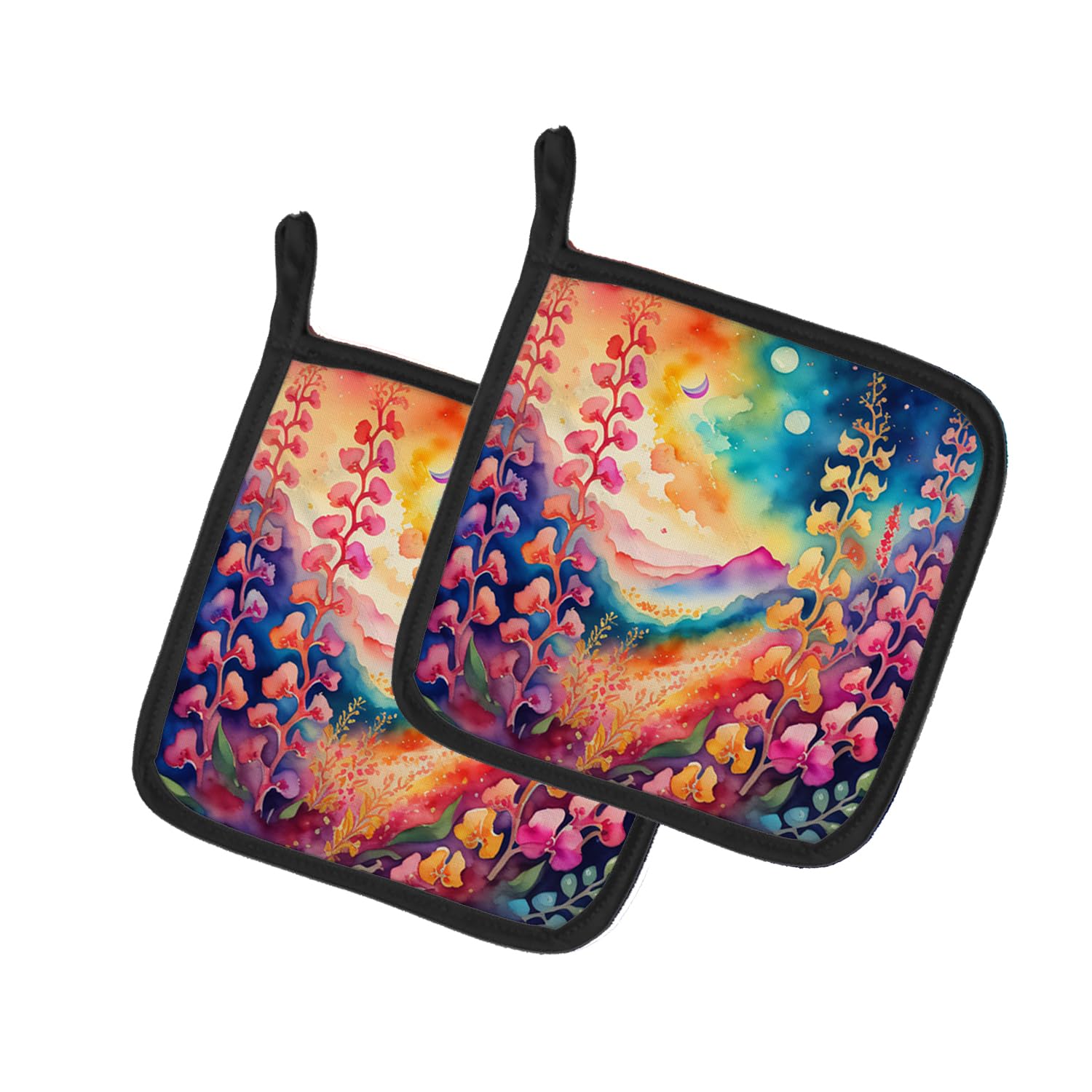 Colorful Snapdragon Pair of Pot Holders
