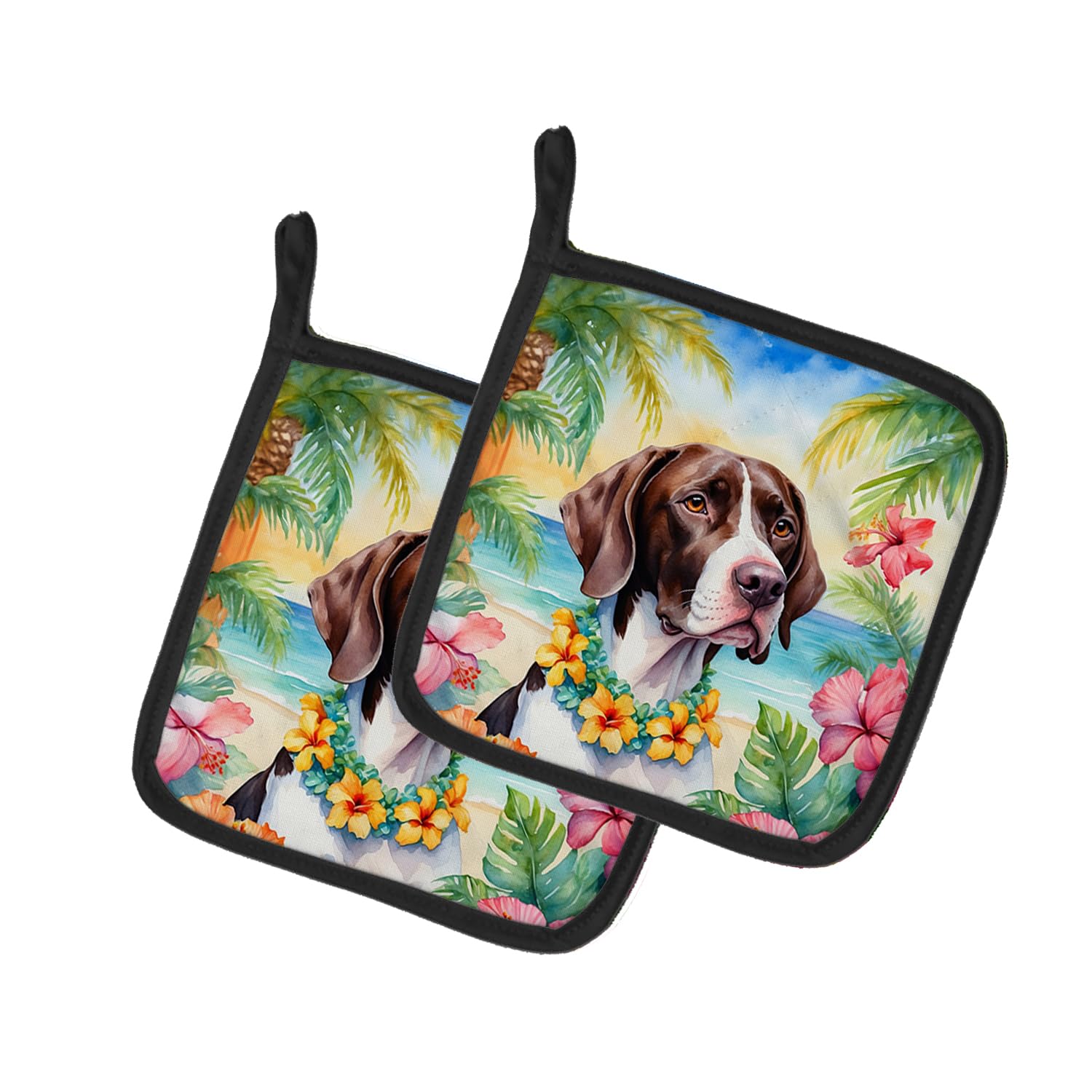 Pointer Luau Pair of Pot Holders