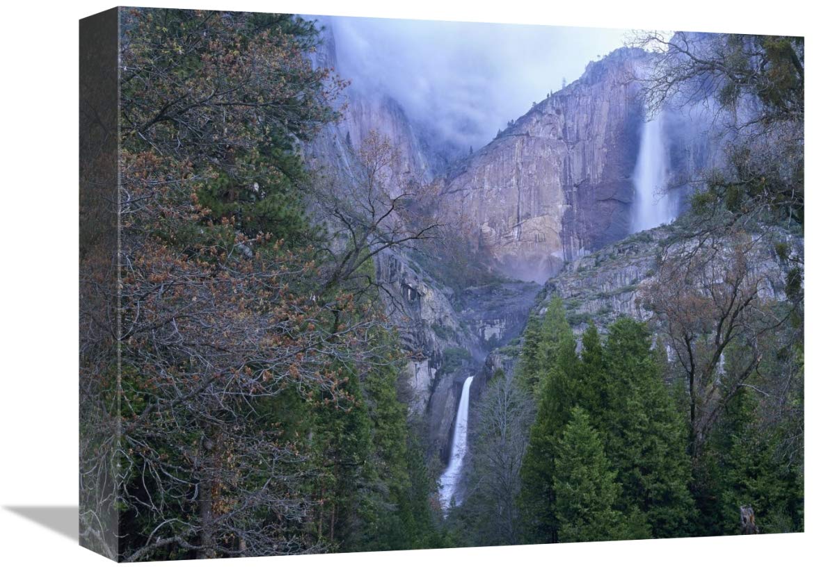 Yosemite Falls in spring, Yosemite National Park, California-Canvas Art-16x12”