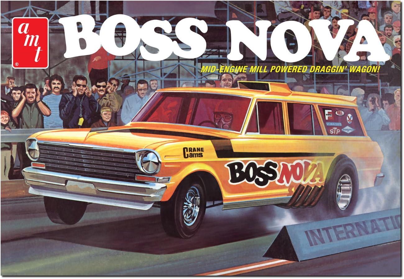 Skill 2 Model Kit Boss Nova Funny Car 1/25 Scale Model by AMT