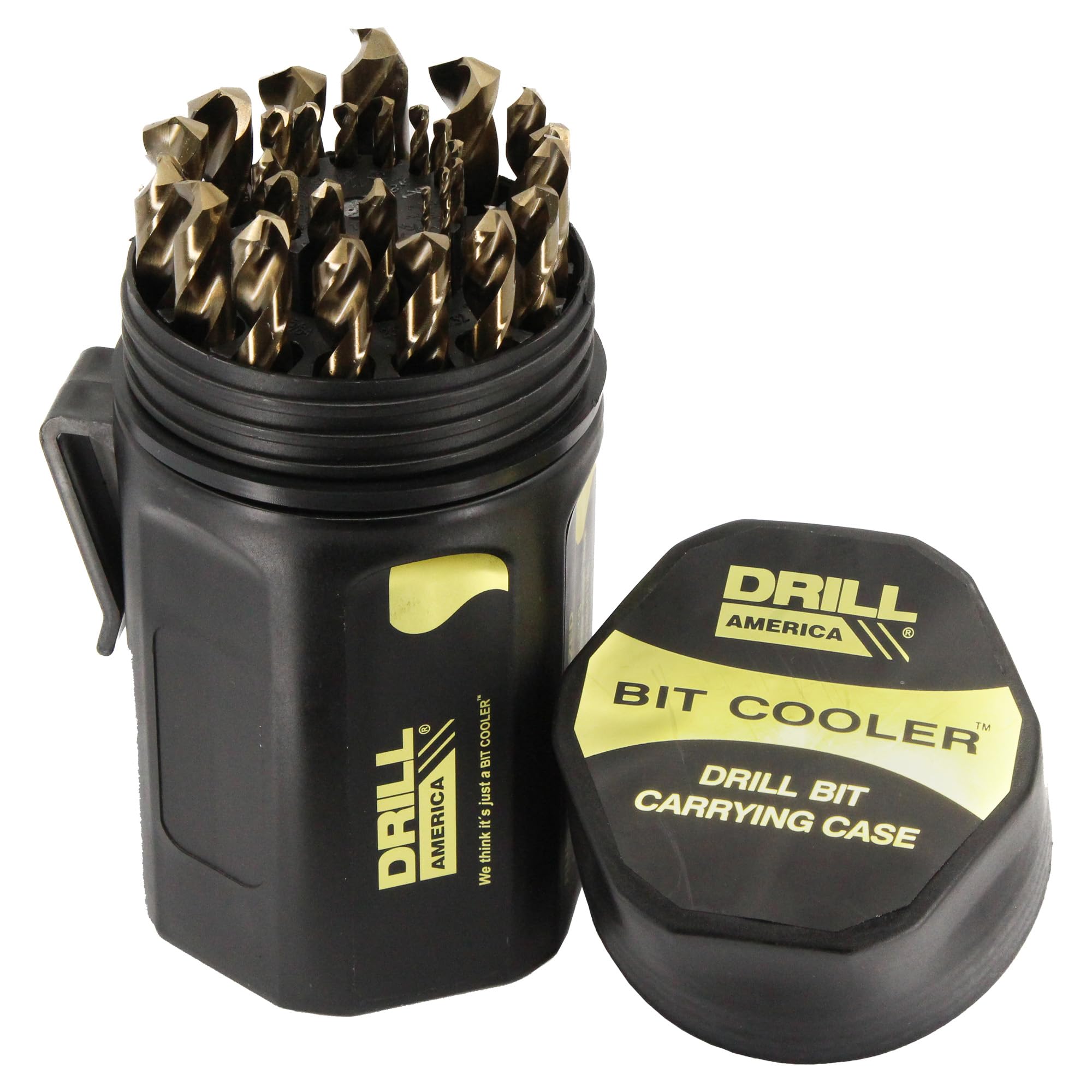 1/16 - 1/2 Cobalt Jobber Drill Bit Set, Shatter Proof Case, 29 Pieces (1/64 Increments), Drill America, D/A29J-CO-PC