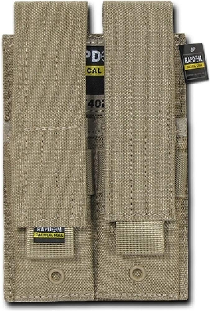 Double Pistol Mag Pouch, Khaki