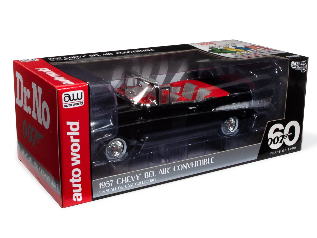 Auto World James Bond 1957 Chevrolet Bel Air Convertible 1:18 Scale Diecast Model