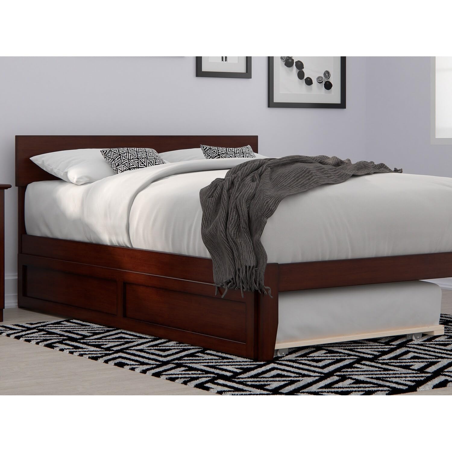 AFI Twin XL Trundle Bed in Walnut