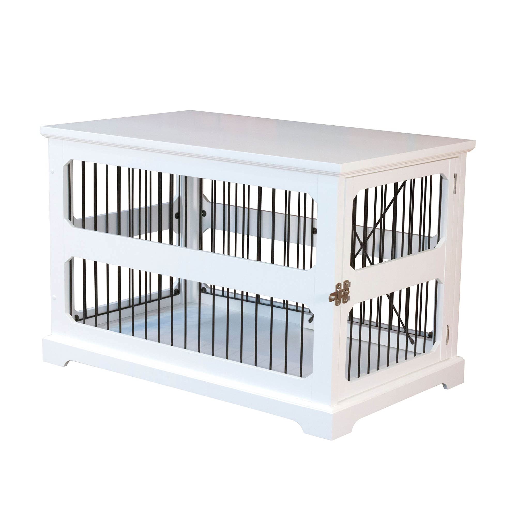 Slide Aside Crate And End Table, White, Medium