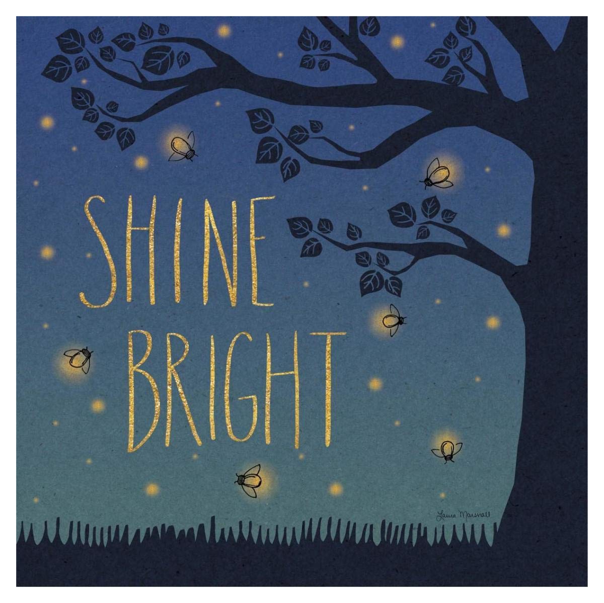 Twilight Fireflies II -Paper Art-38x38”