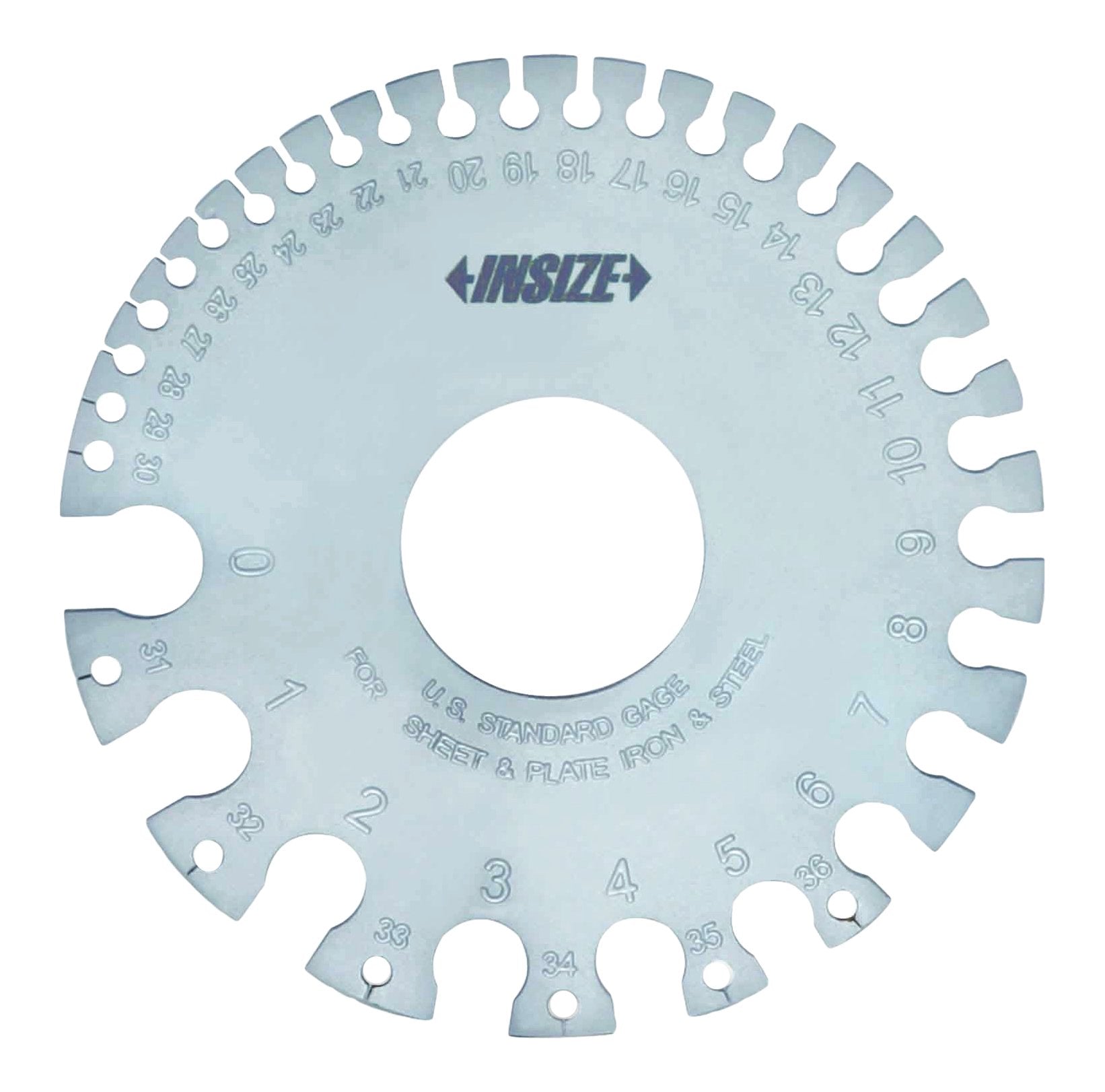 Insize 4809 Sheet Metal Gage, 0-36 Range